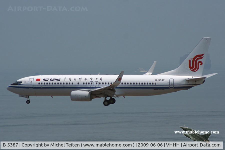 B-5387, 2009 Boeing 737-89L C/N 36492, Air China
