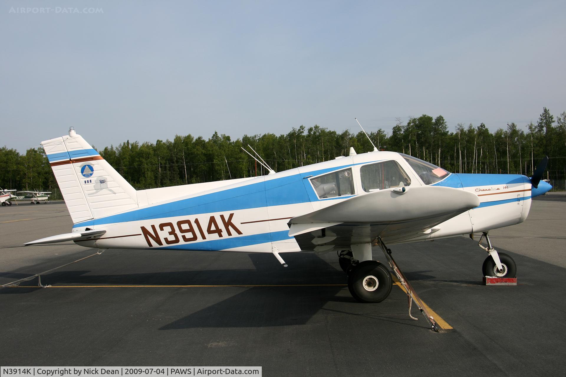 N3914K, 1967 Piper PA-28-140 C/N 28-23782, PAWS