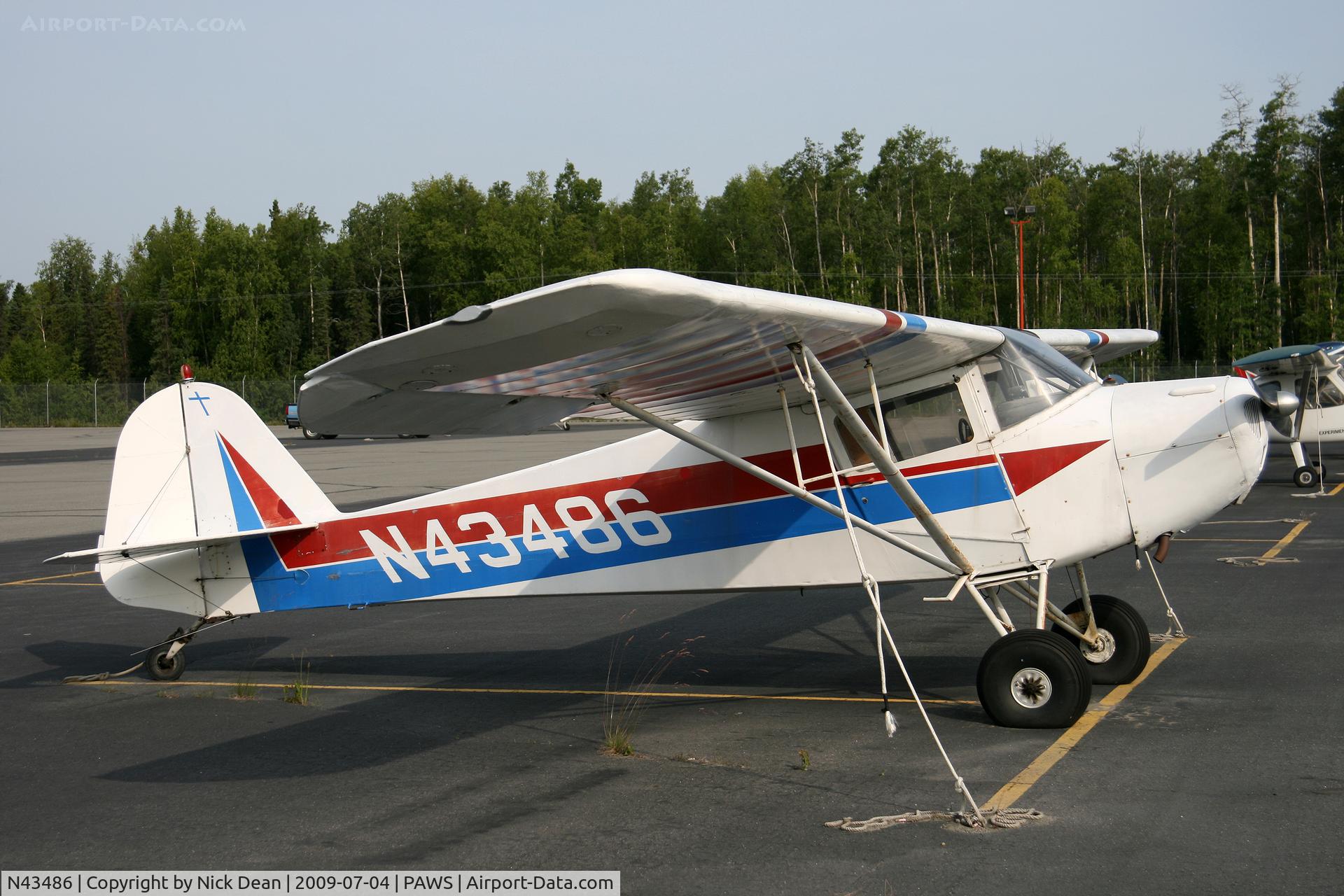 N43486, 1946 Taylorcraft BC12-D C/N 7145, PAWS