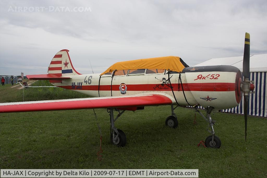 HA-JAX, 1991 Yakovlev Yak-52 C/N 9111411, HA-JAX / 46 (cn 9111411)Aerostar Yak-52