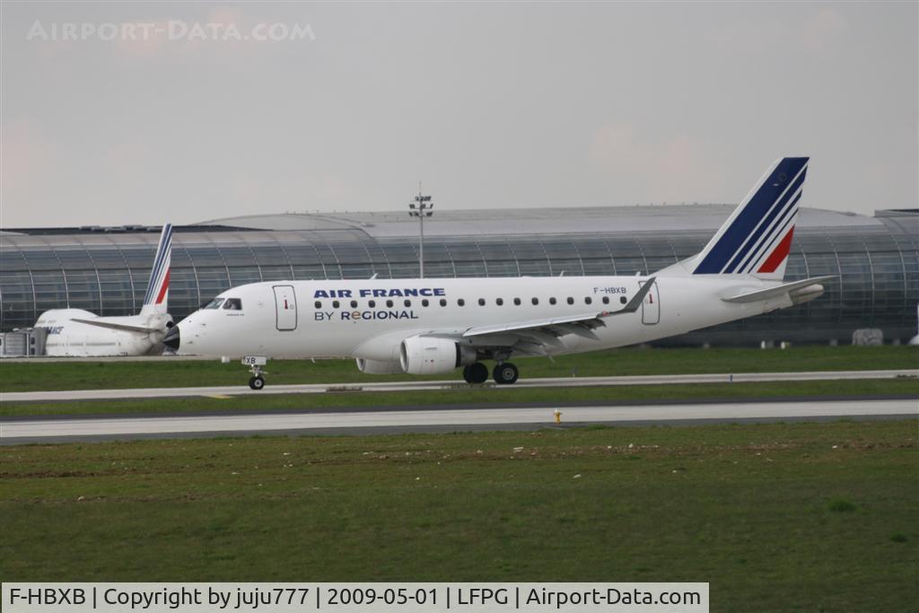F-HBXB, 2008 Embraer 170ST (ERJ-170-100ST) C/N 17000250, on landing at CDG whis new nose