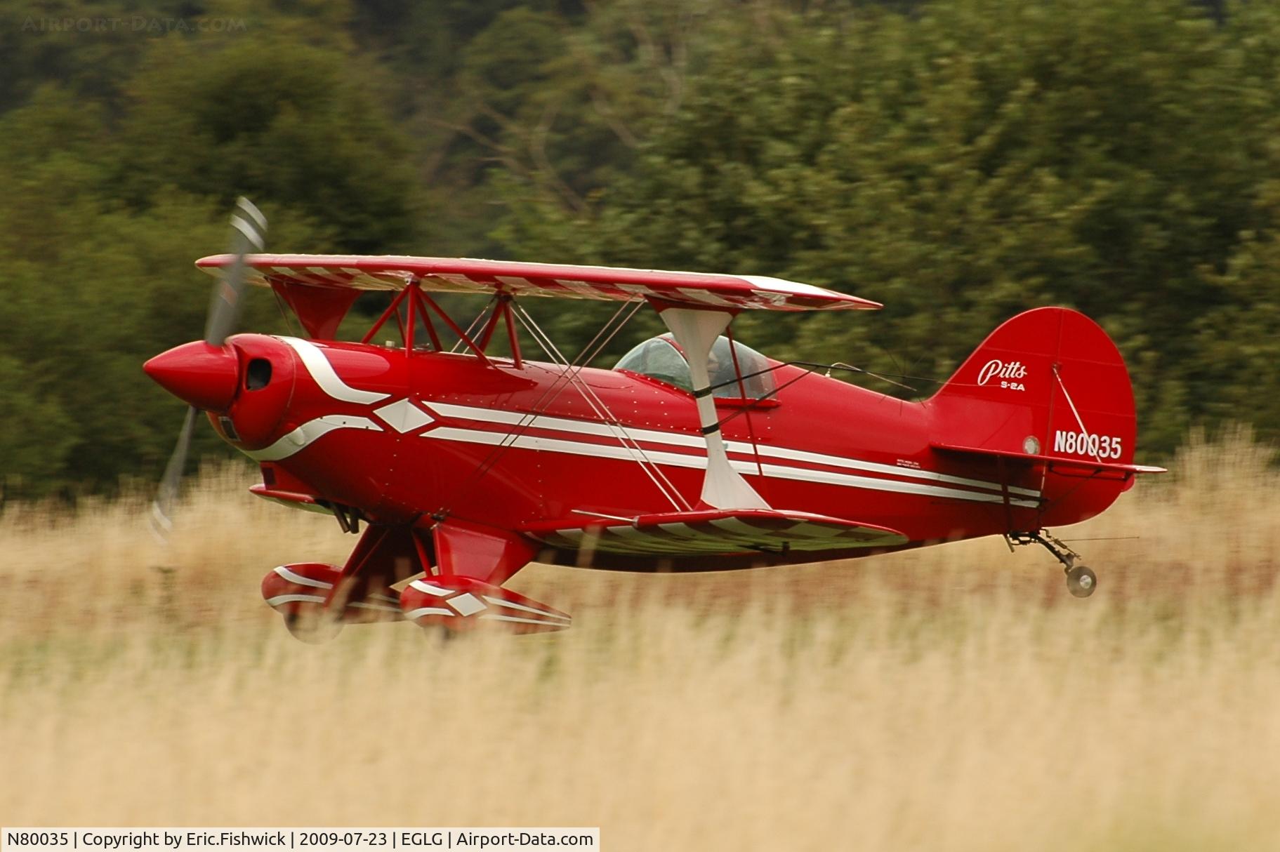 N80035, 1974 Aerotek Pitts S-2A Special C/N 2070, N80035 at Panshanger Airfield