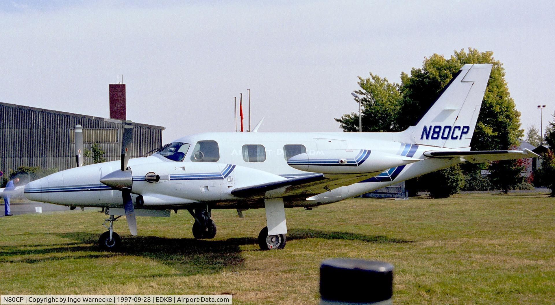 N80CP, 1979 Piper PA-31T C/N 31T-7920040, Piper PA-31T Cheyenne at Bonn-Hangelar airfield