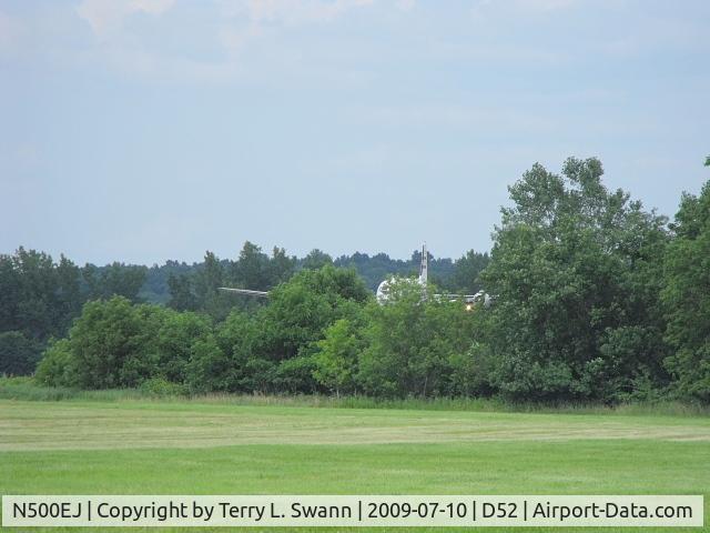 N500EJ, 1945 Douglas C-54E Skymaster (DC-4A) C/N DO316, Landing on the numbers at Geneseo