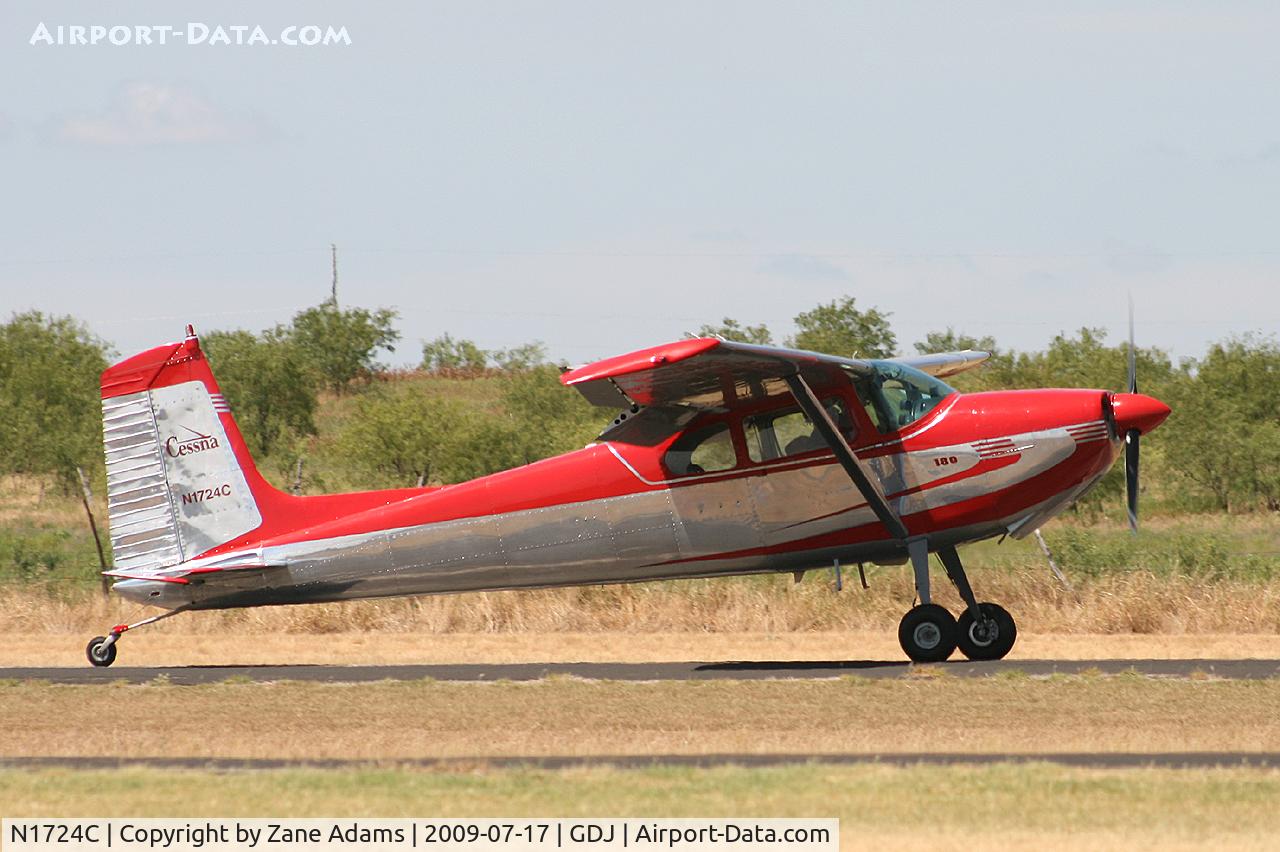 N1724C, 1953 Cessna 180 C/N 30424, At Granbury Regional