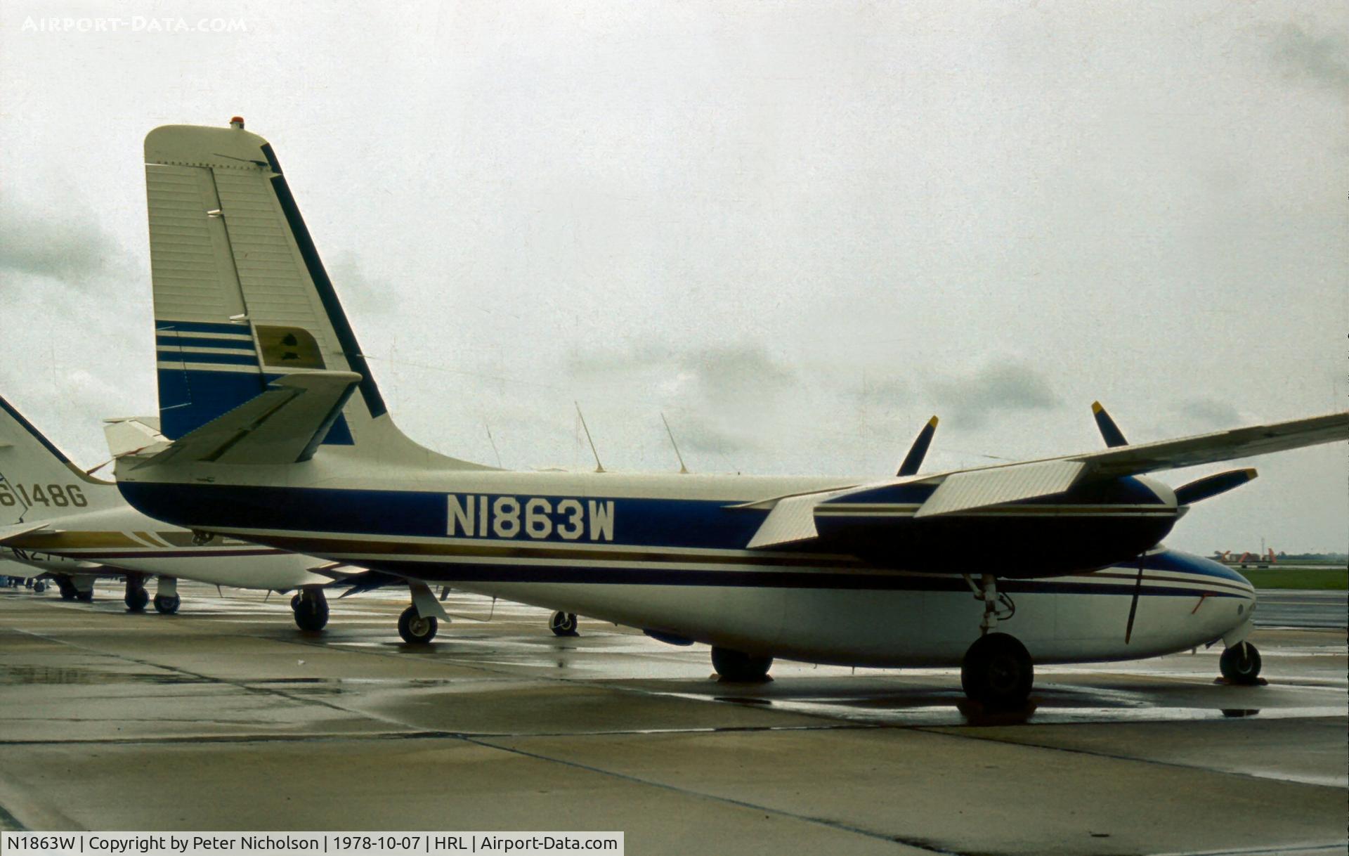 N1863W, Aero Commander 680-E C/N 680E83567, This Aero Commander was present at the 1978 Confederate Air Force Airshow at Harlingen.