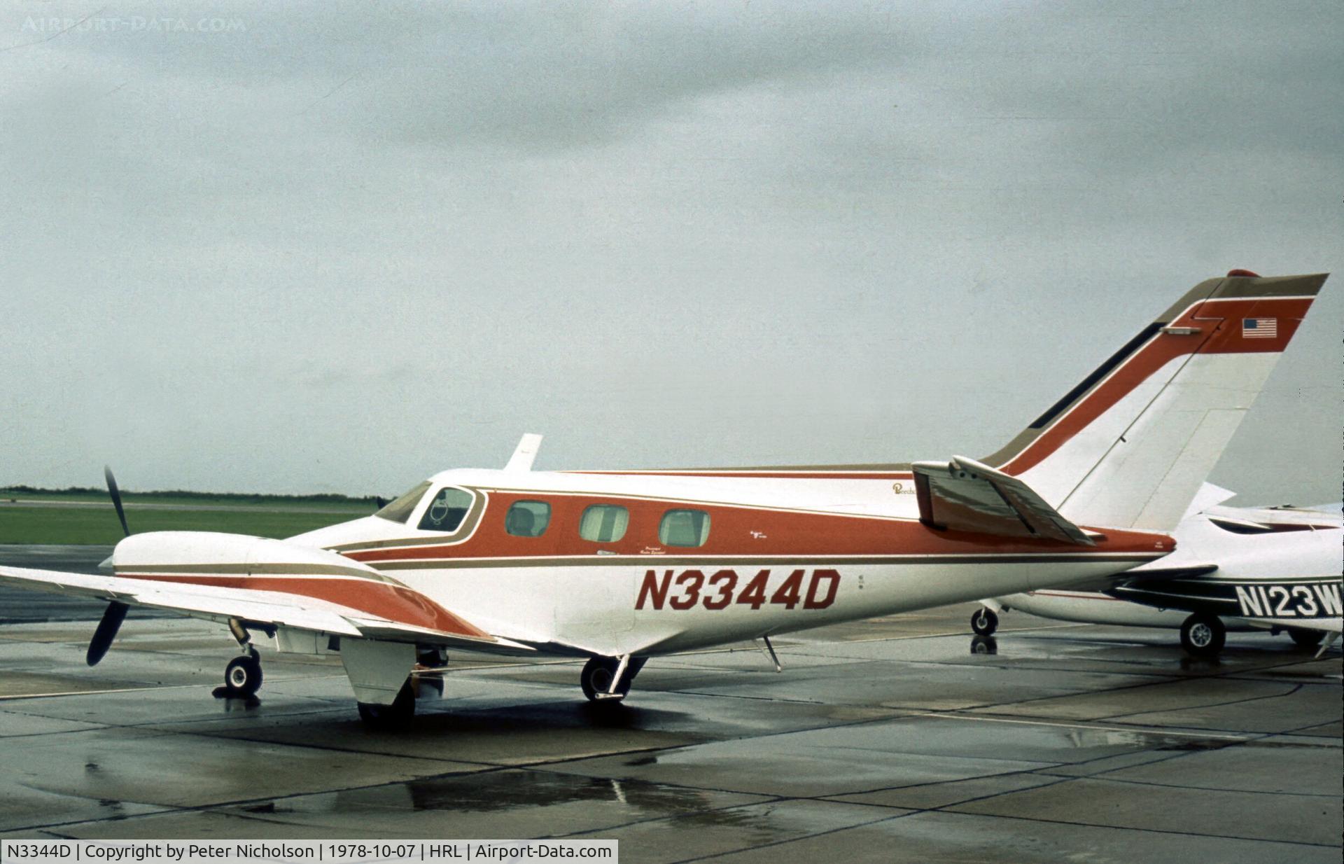 N3344D, 1975 Beech B-60 Duke C/N P-344, This Beech Duke was present at the Confederate Air Force's 1978 Airshow at Harlingen.