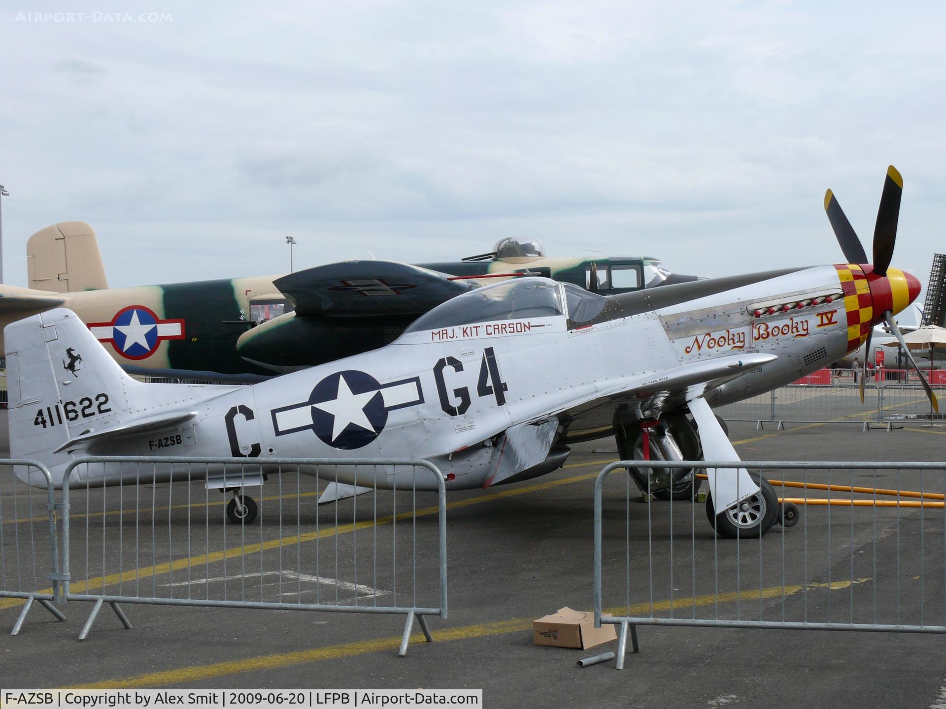 F-AZSB, 1944 North American P-51D Mustang C/N 122-40967, North American P-51D Mustang F-AZSB Societe de development & promotion d'aviation painted as US Air Force 44-11622/G4-C Nooky Booky IV