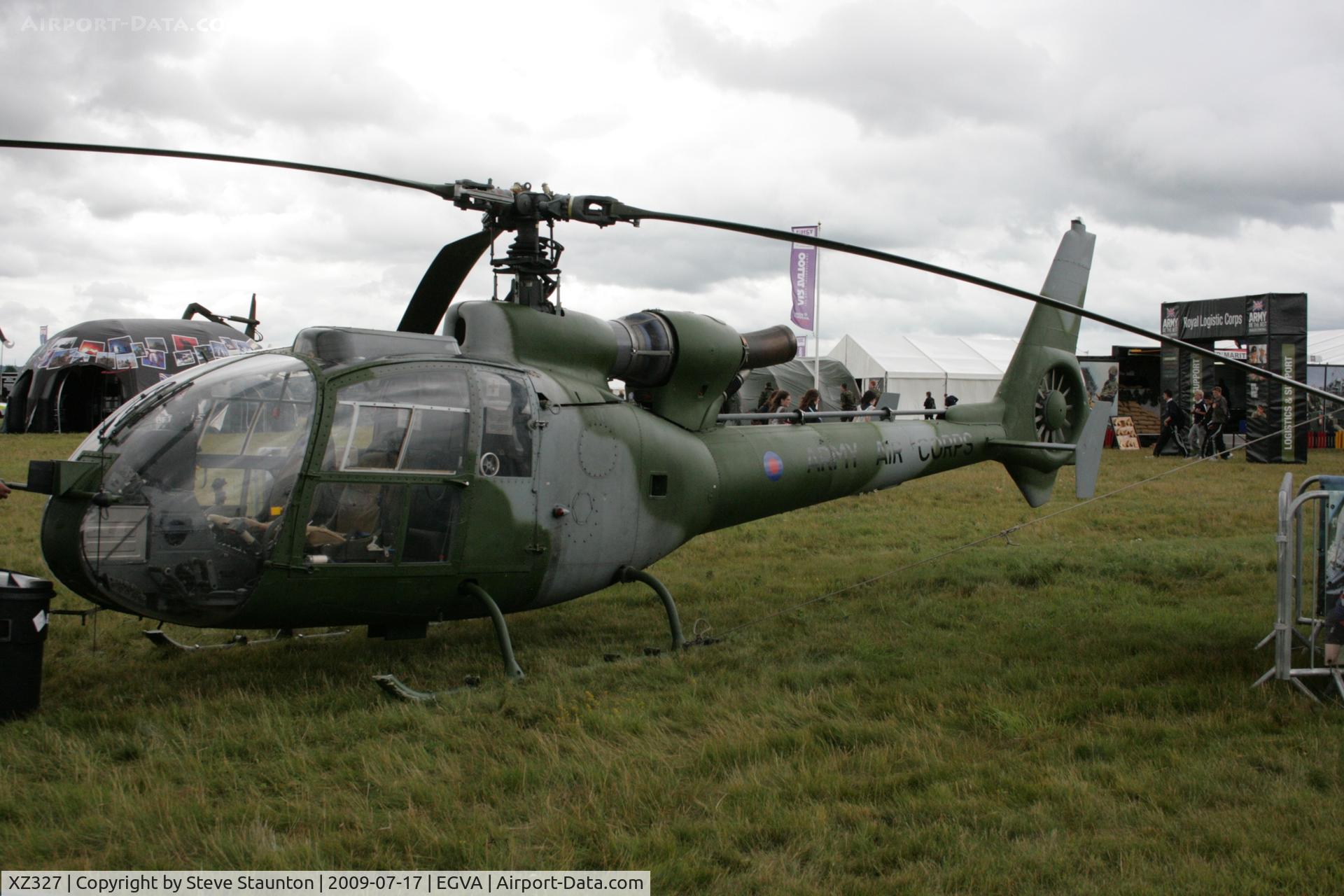 XZ327, 1977 Westland SA-341B Gazelle AH1 C/N 1645, Taken at the Royal International Air Tattoo 2009