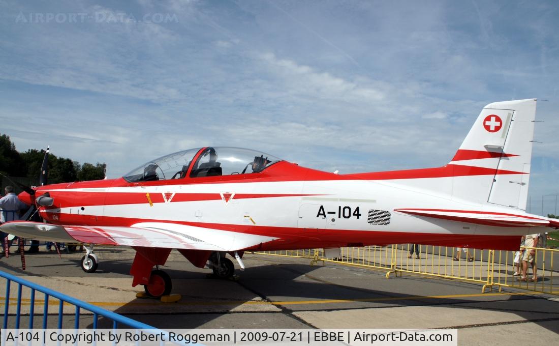 A-104, 2007 Pilatus PC-21 C/N 106, Open door Beauvechain Air Base