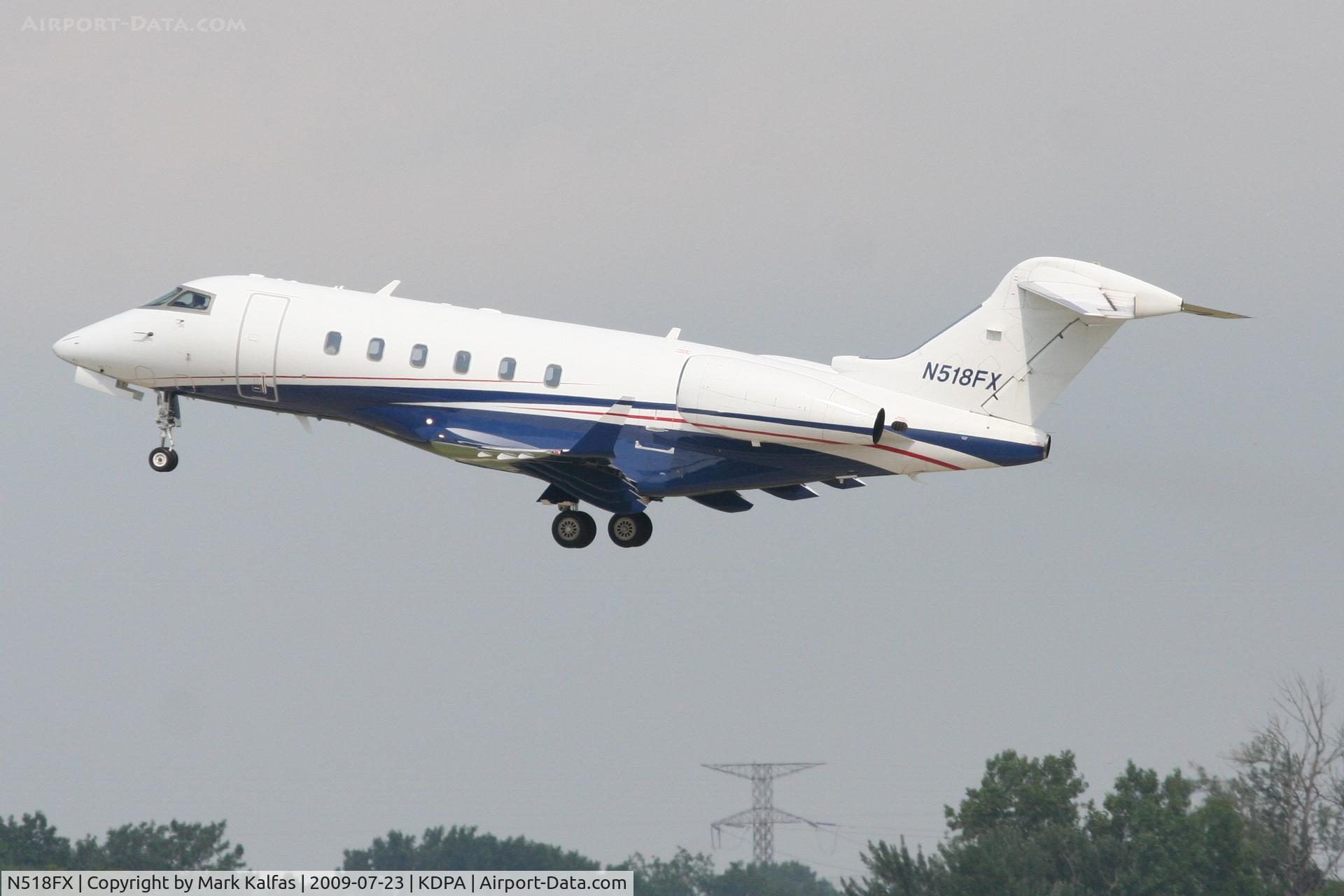 N518FX, 2005 Bombardier Challenger 300 (BD-100-1A10) C/N 20046, Bombardier BD-100-1A10, N518FX RWY 2L departure KDPA.