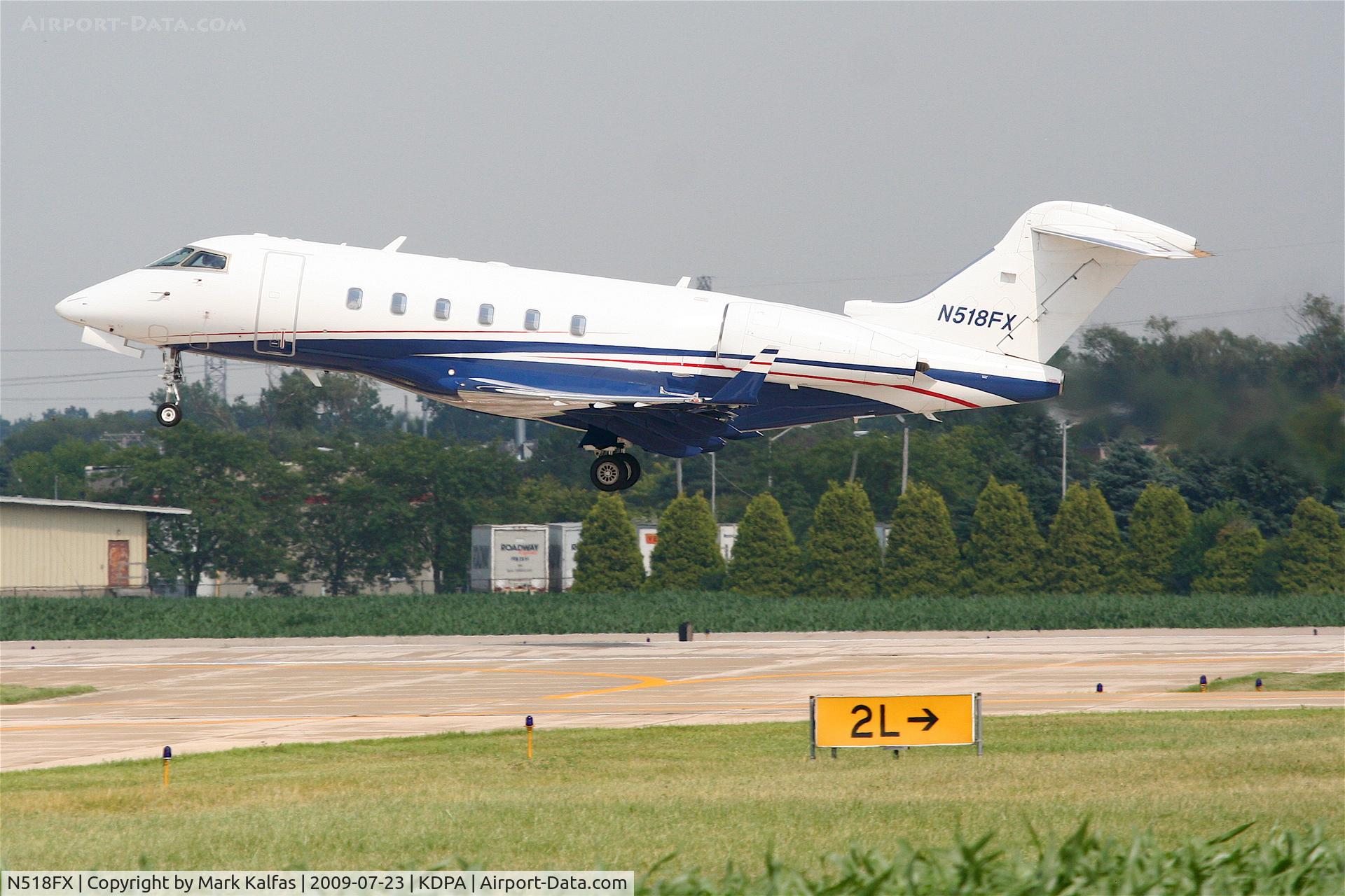 N518FX, 2005 Bombardier Challenger 300 (BD-100-1A10) C/N 20046, Bombardier BD-100-1A10, N518FX RWY 2L departure KDPA.