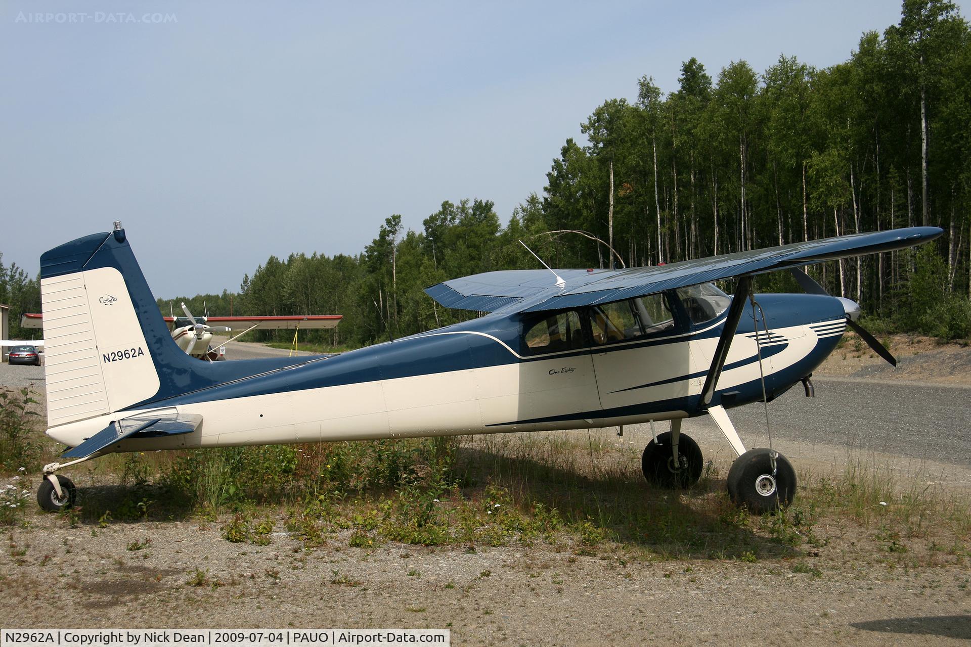 N2962A, 1953 Cessna 180 C/N 30162, PAUO