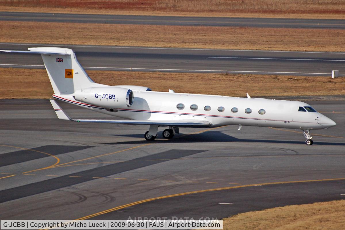 G-JCBB, 2008 Gulfstream Aerospace GV-SP (G550) C/N 5186, At Jo'burg