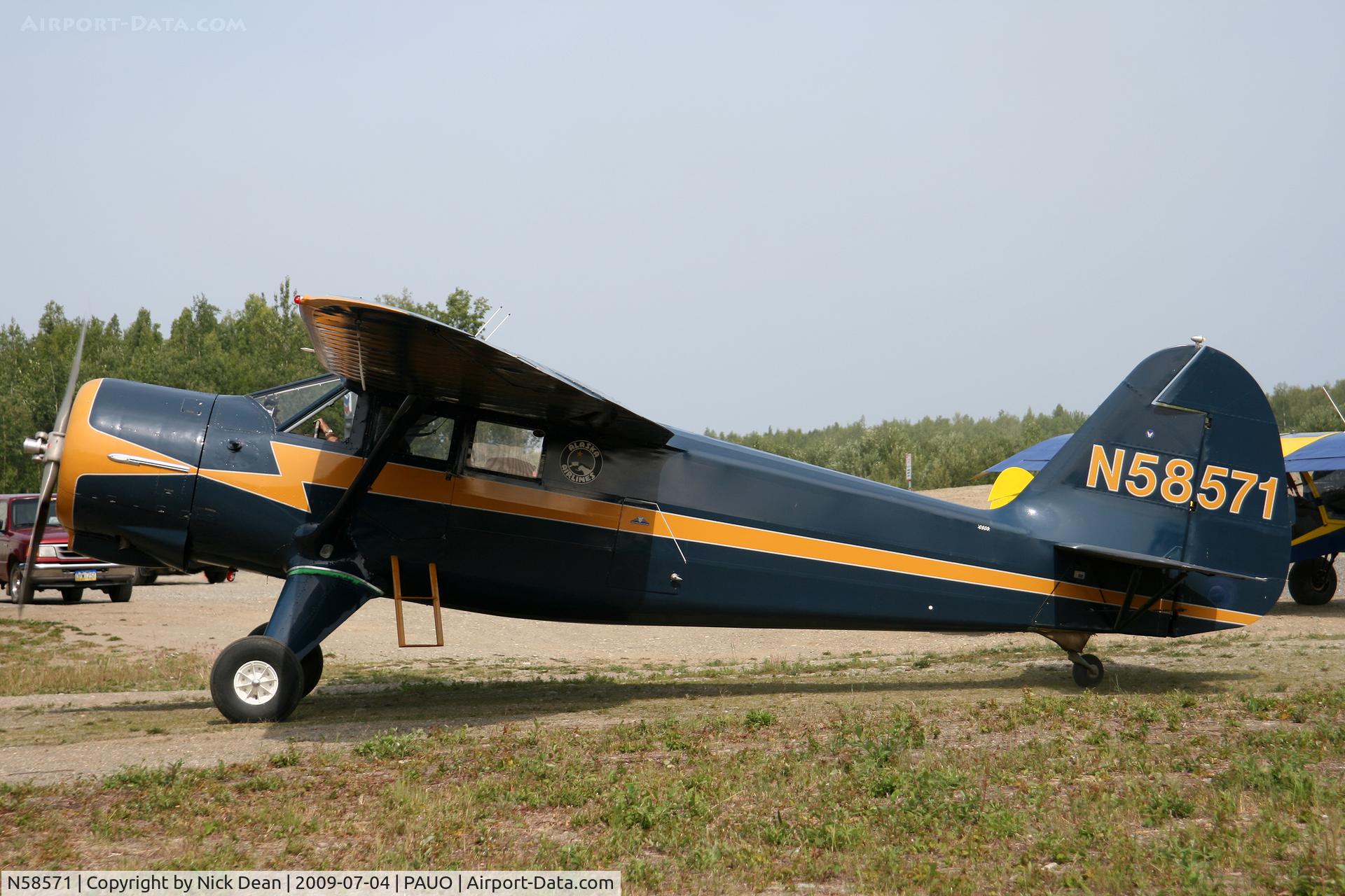 N58571, Stinson V77 Reliant C/N 77-45, PAUO