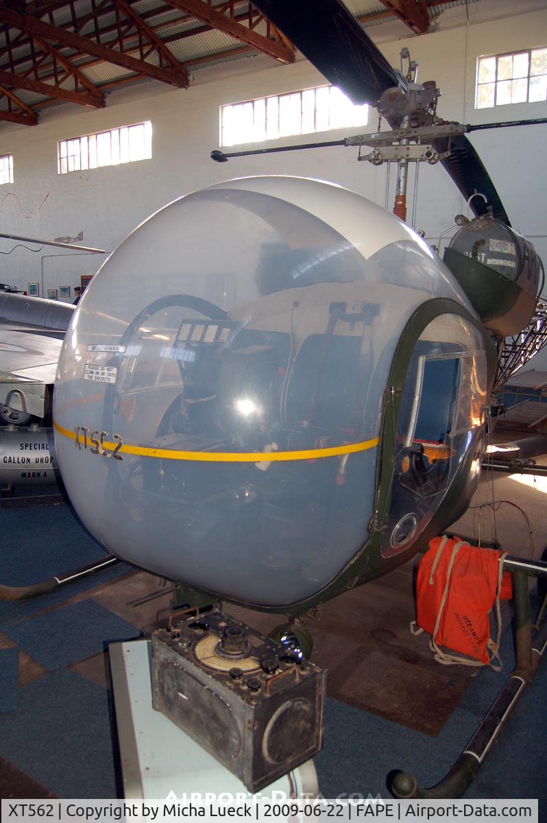 XT562, Westland Sioux AH.1 C/N WA451, Bell 47 Sioux, preserved at the SAAF Museum, Port Elizabeth