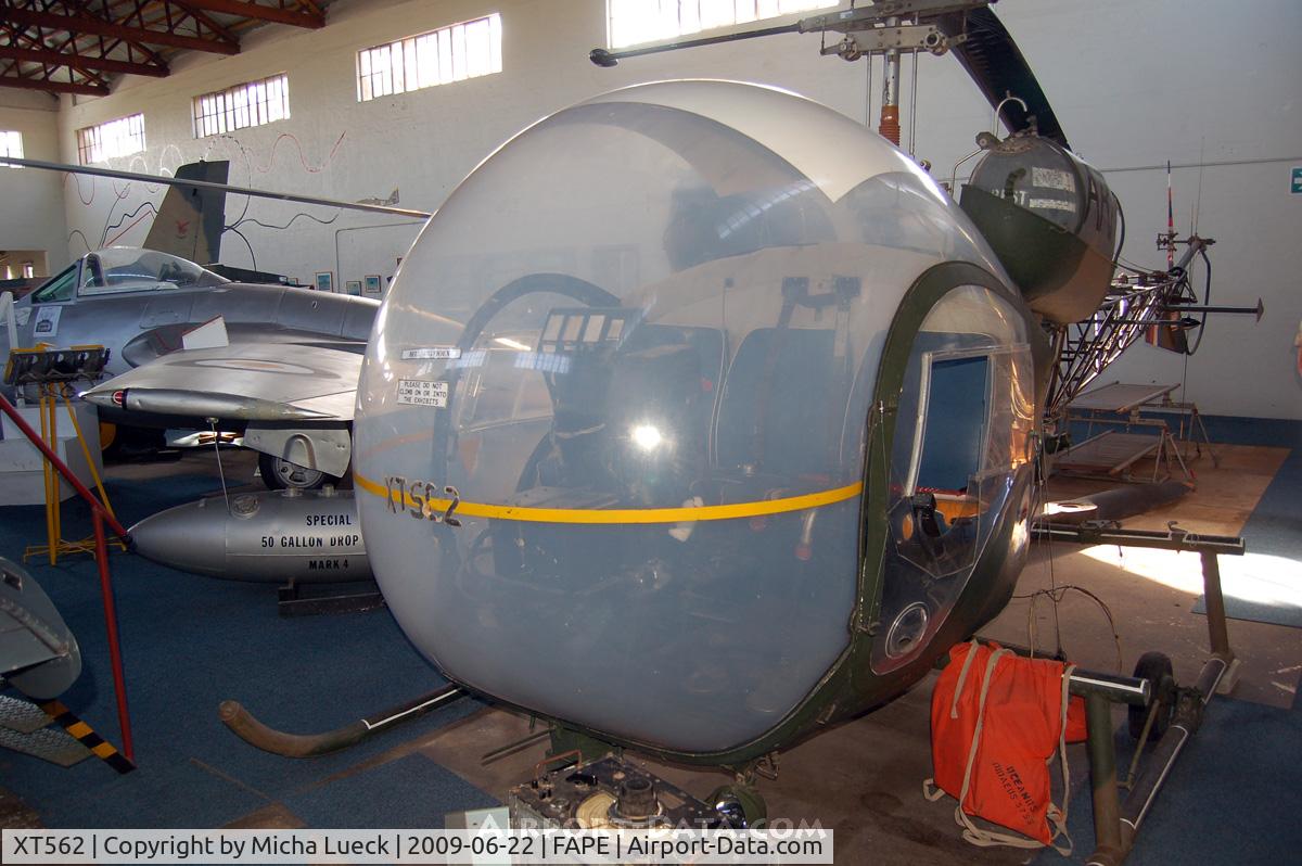 XT562, Westland Sioux AH.1 C/N WA451, Bell 47 Sioux, preserved at the SAAF Museum, Port Elizabeth