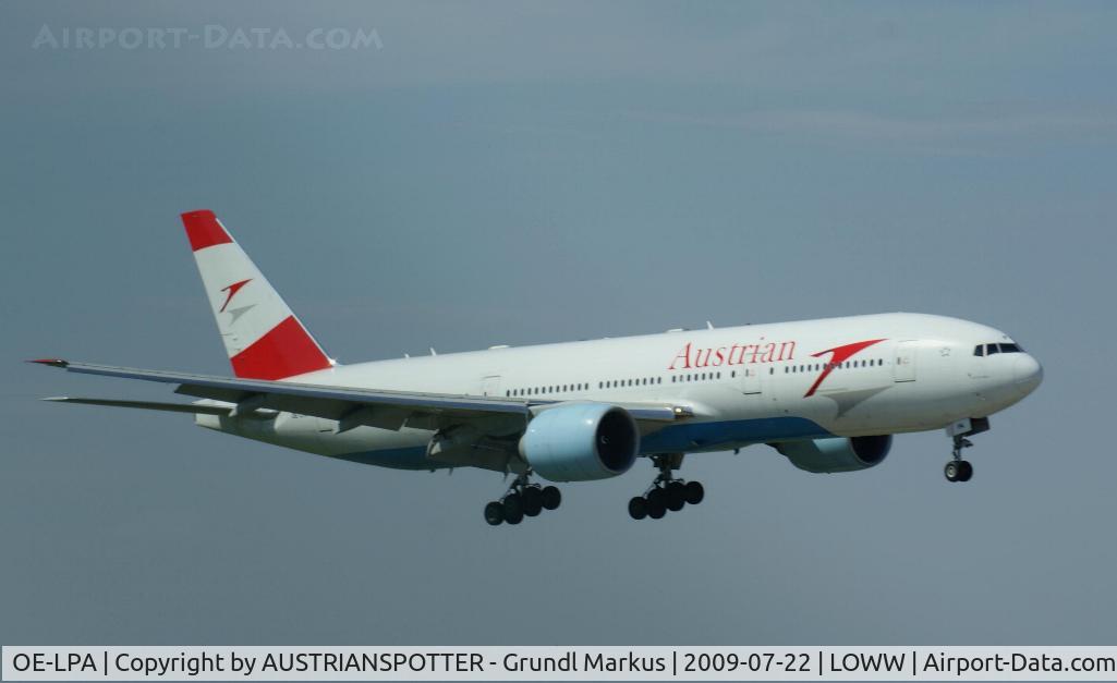 OE-LPA, 1997 Boeing 777-2Z9/ER C/N 28698, Austrian Airlines