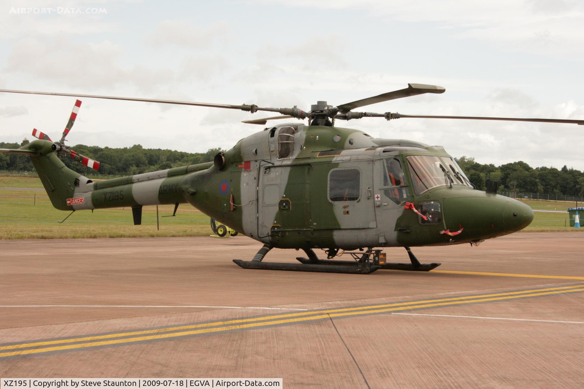 XZ195, 1978 Westland Lynx AH.7 C/N 097, Taken at the Royal International Air Tattoo 2009