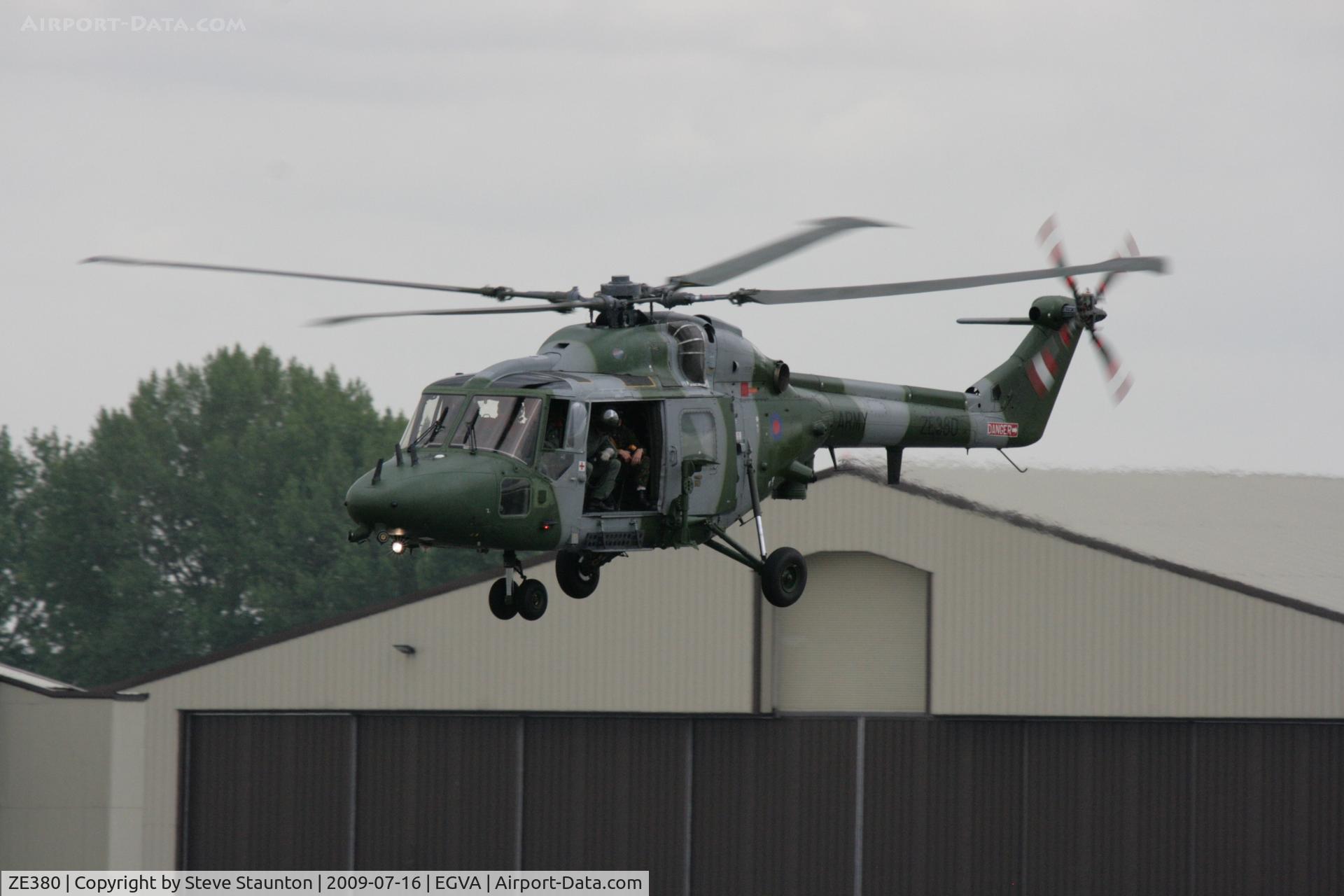 ZE380, 1986 Westland Lynx AH.9 C/N 324, Taken at the Royal International Air Tattoo 2009