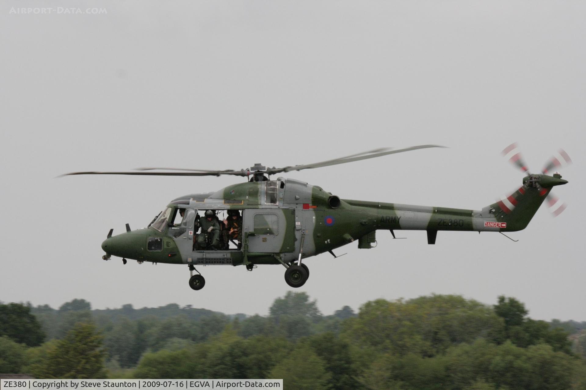 ZE380, 1986 Westland Lynx AH.9 C/N 324, Taken at the Royal International Air Tattoo 2009