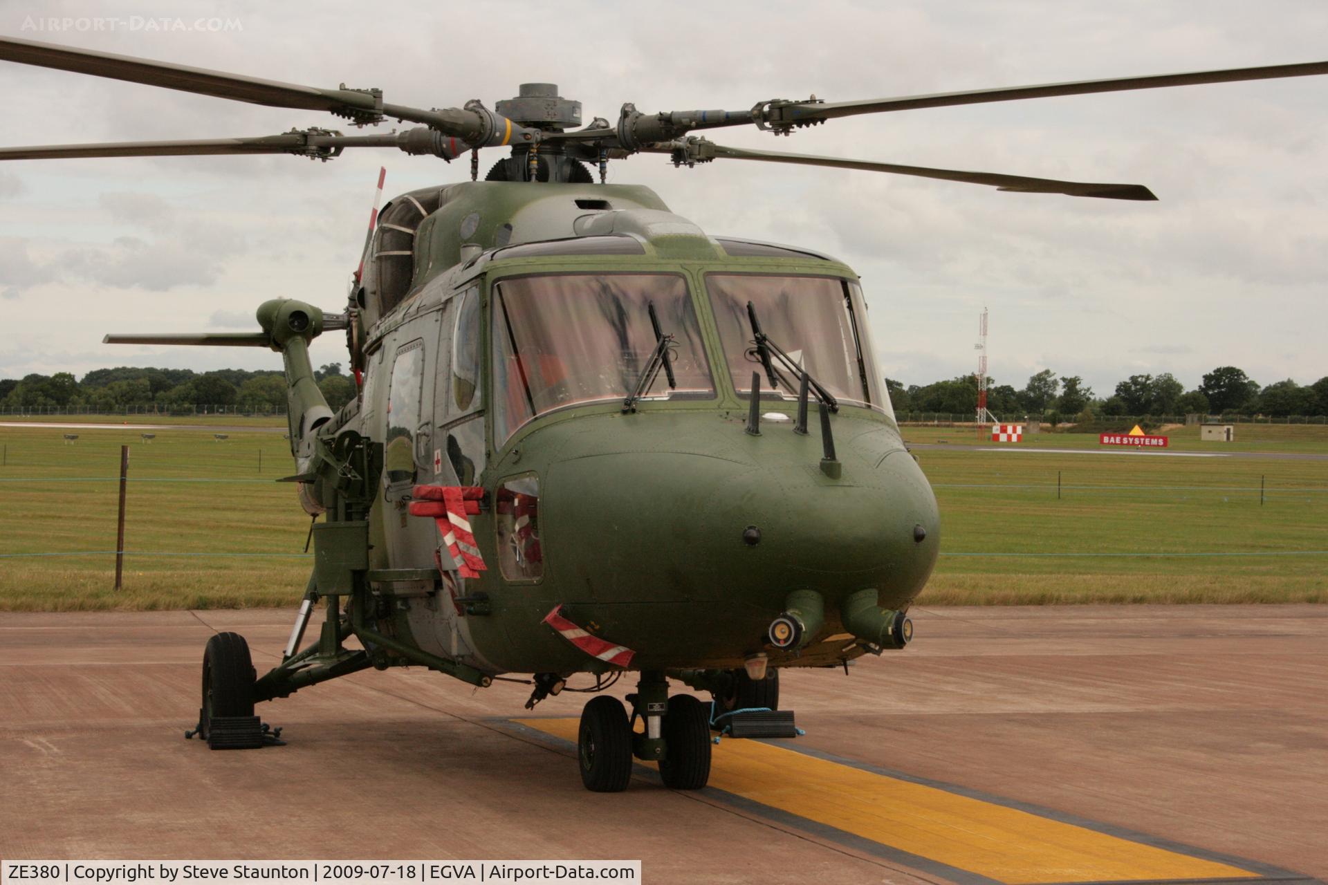 ZE380, 1986 Westland Lynx AH.9 C/N 324, Taken at the Royal International Air Tattoo 2009