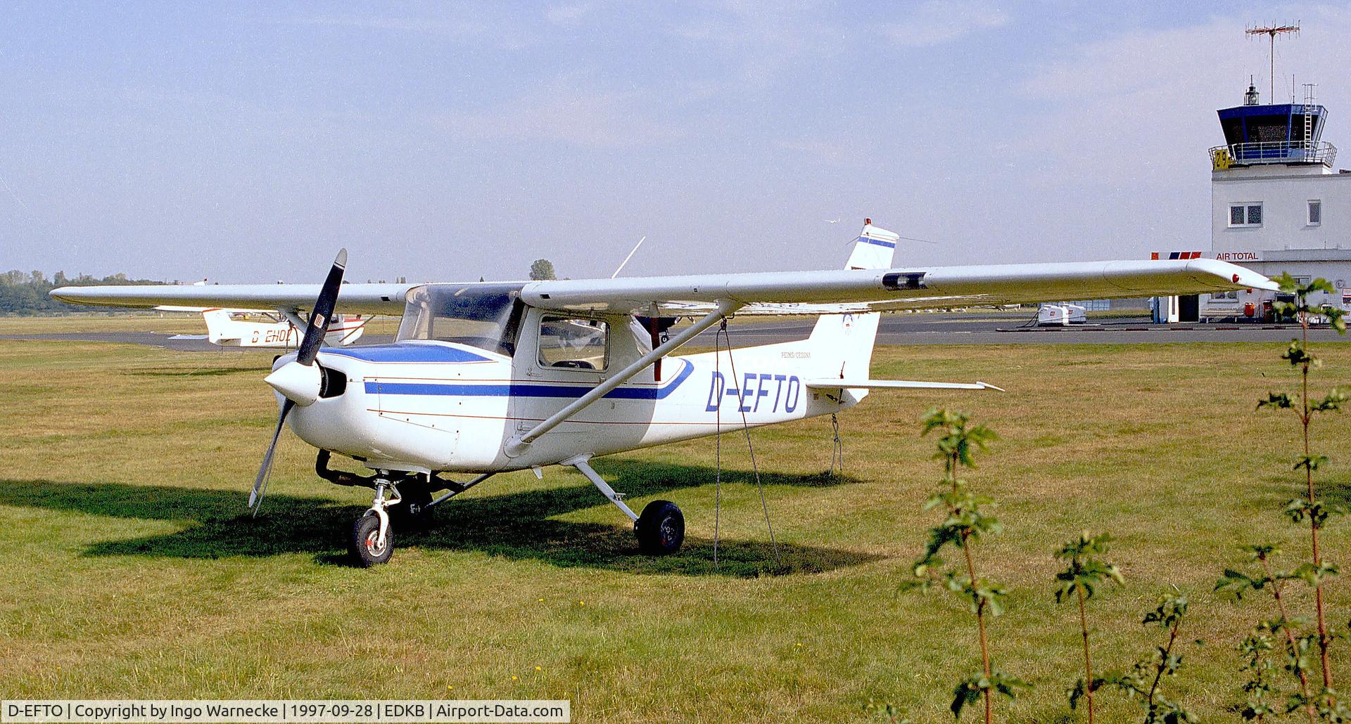 D-EFTO, Reims F152 C/N 1958, Cessna (Reims) F152 at Bonn-Hangelar airfield