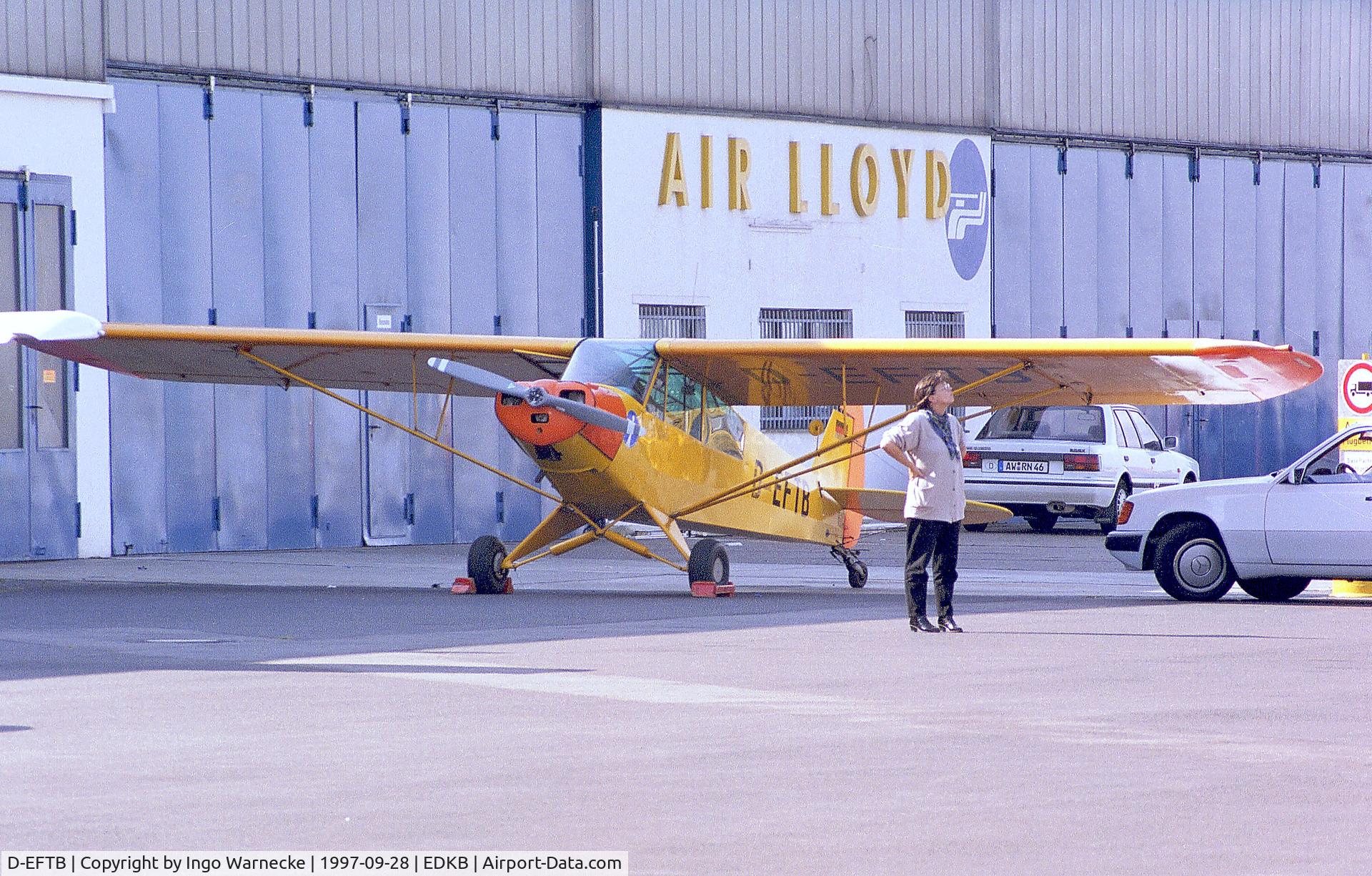 D-EFTB, 1954 Piper L-18C Super Cub (PA-18-95) C/N 18-3455, Piper PA-18-95 / L-18C Super Cub at Bonn-Hangelar airfield