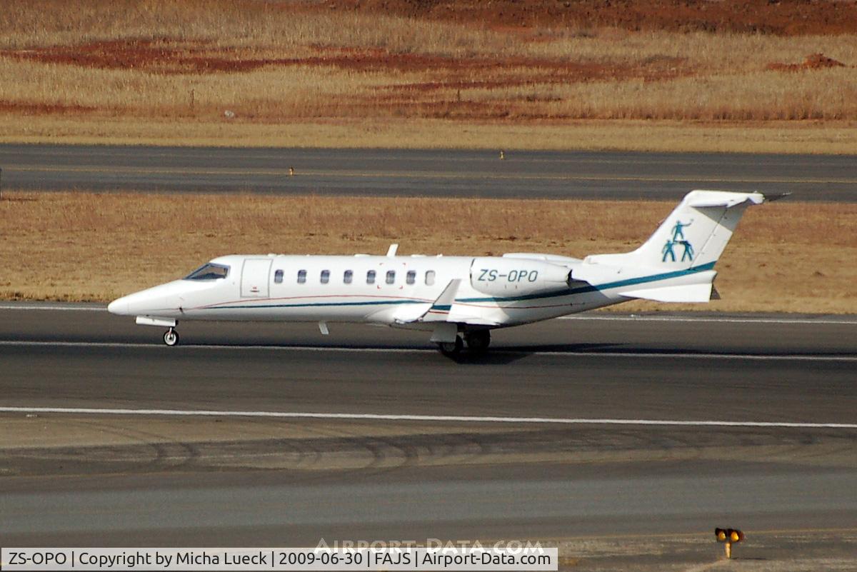 ZS-OPO, 2007 Learjet 45 C/N 45-342, At Jo'burg
