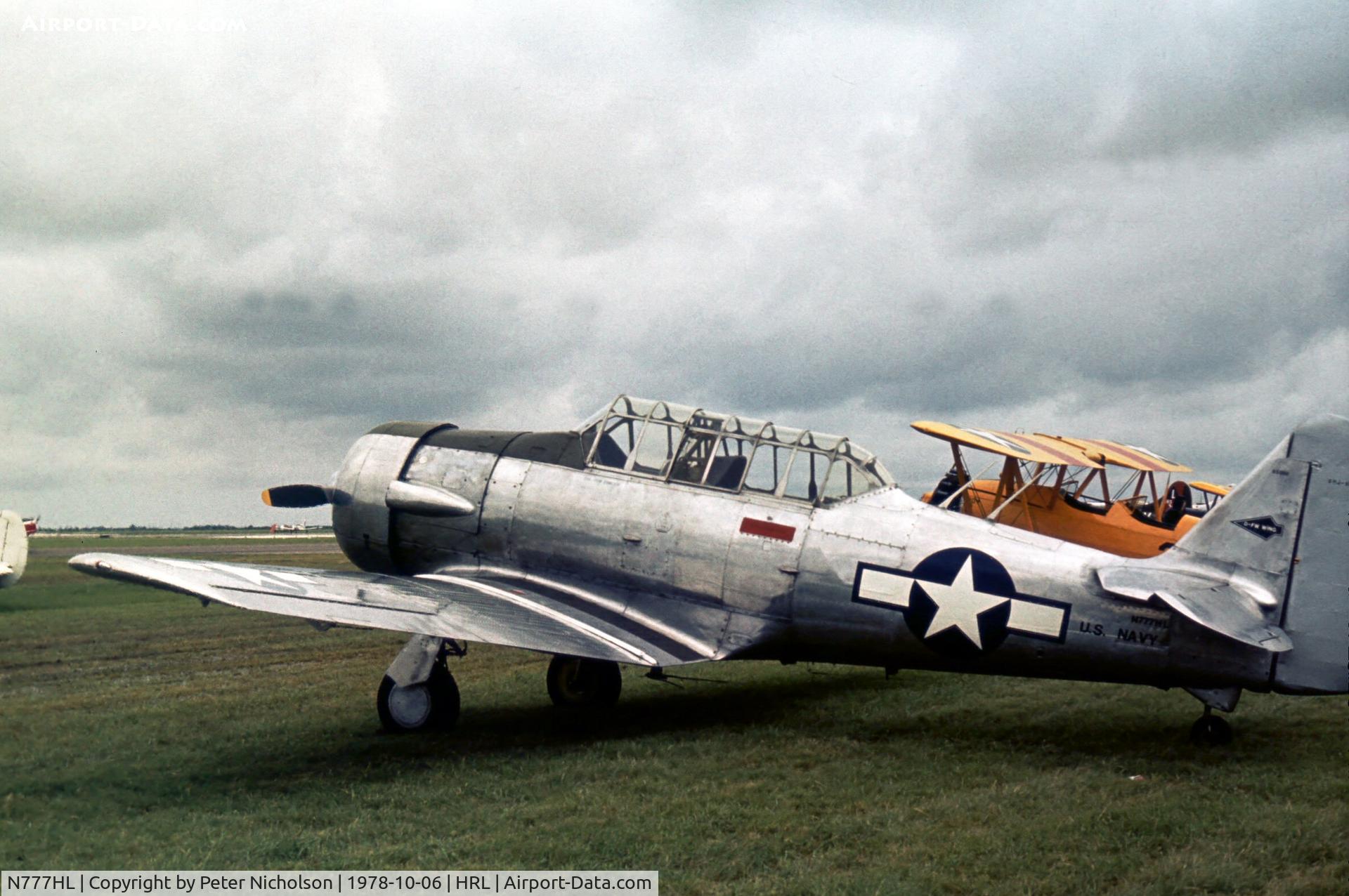 N777HL, 1958 North American SNJ-5 Texan C/N 85008, This SNJ-5 was present at the 1978 Confederate Air Force's Airshow at Harlingen.