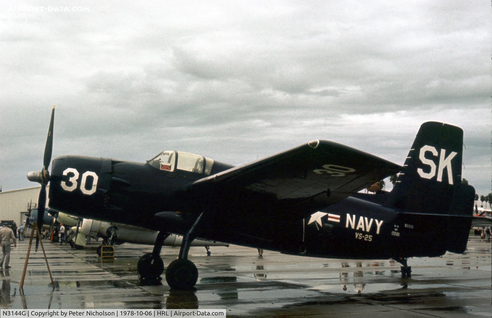 N3144G, Grumman AF-2S C/N 123100, Another view of the Guardian at the Confederate Air Force Airshow in 1978.