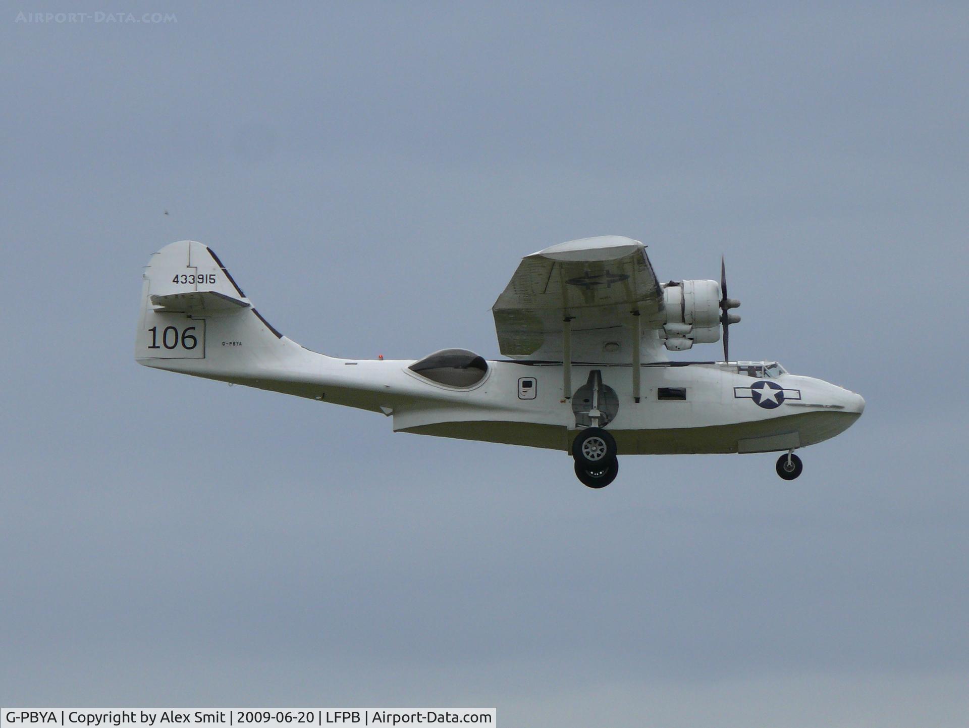 G-PBYA, 1944 Consolidated (Canadian Vickers) PBV-1A Canso A C/N CV-283, Consolidated PBY-5A Catalina G-PBYA Plane Sailing painted as US AF 433915