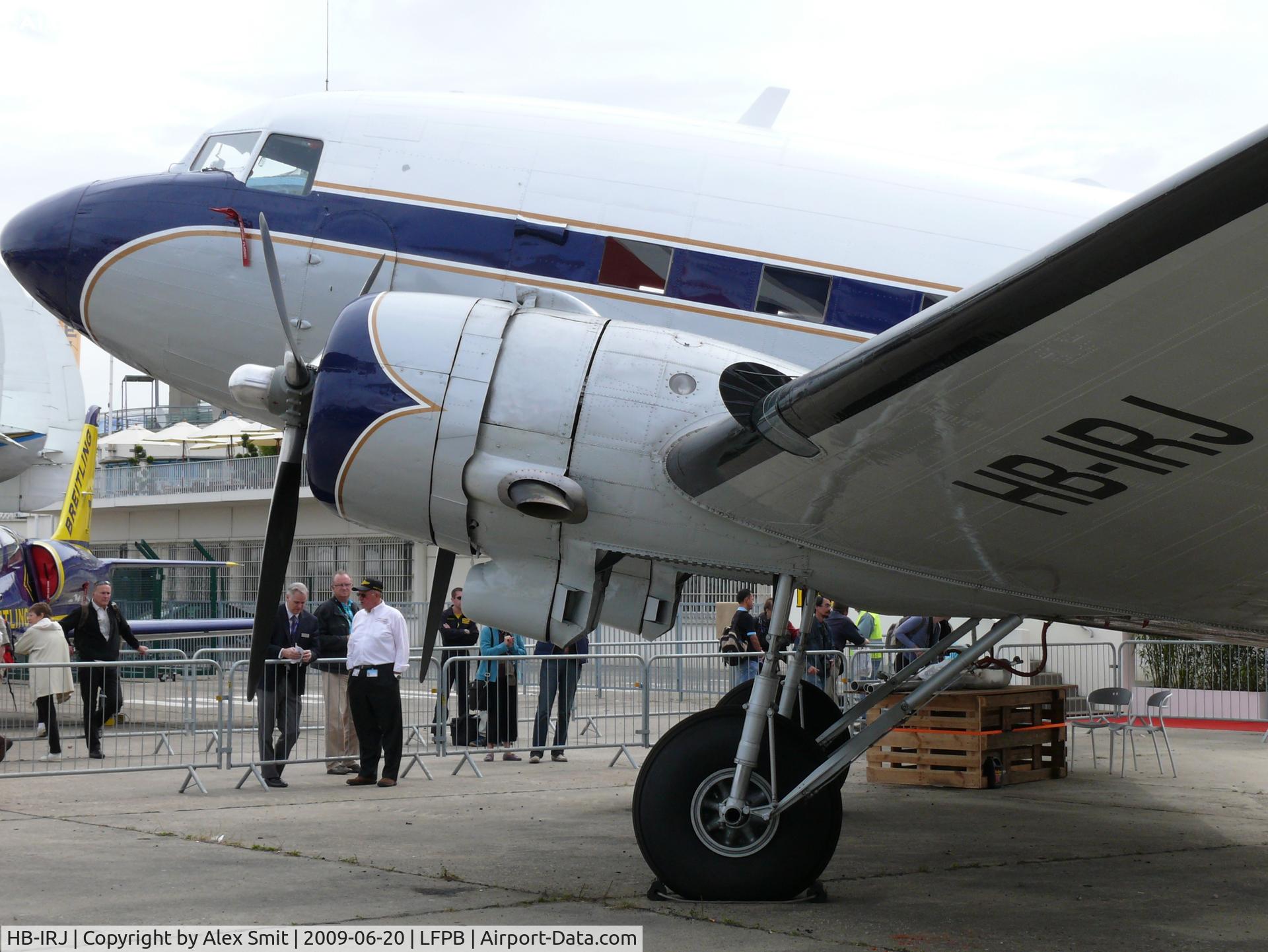 HB-IRJ, 1940 Douglas DC-3A-S4C4G C/N 2204, Douglas DC3A Dakota HB-IRJ Super Constellation Flyers Association with Breitling titles