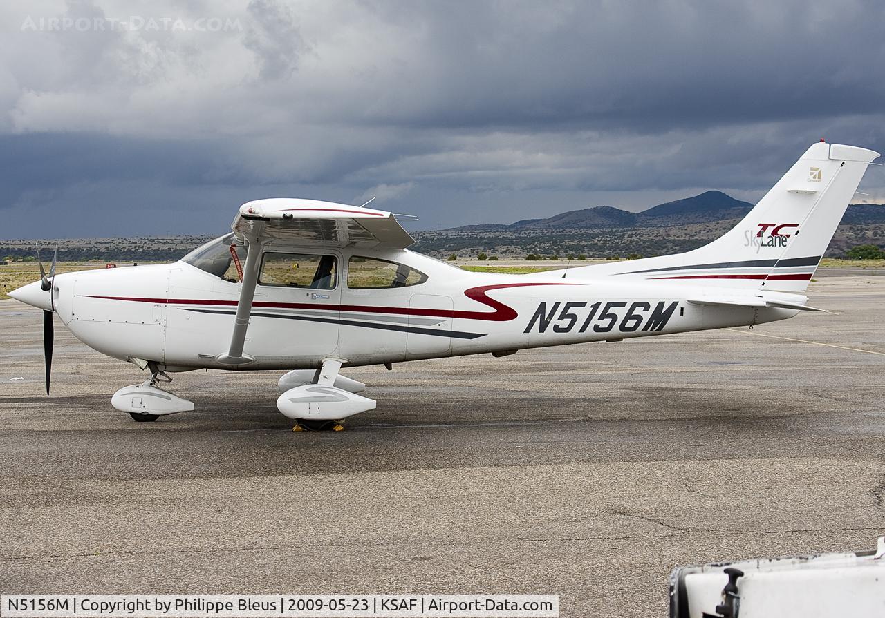 N5156M, 2002 Cessna T182T Turbo Skylane C/N T18208145, In front of very dark skies. Awful day in Santa Fe.