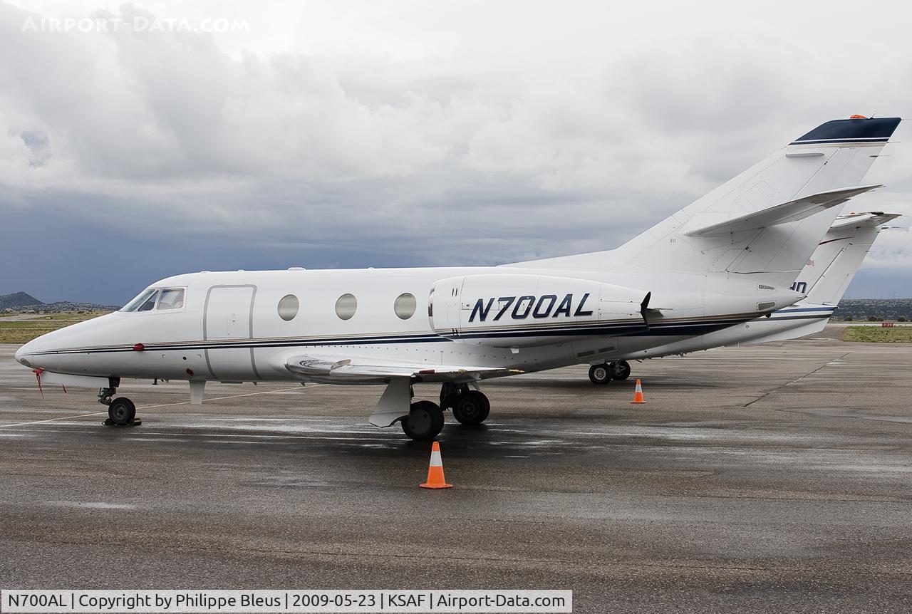 N700AL, 1975 Dassault Falcon 10 C/N 55, Dark skies above Santa Fe.
