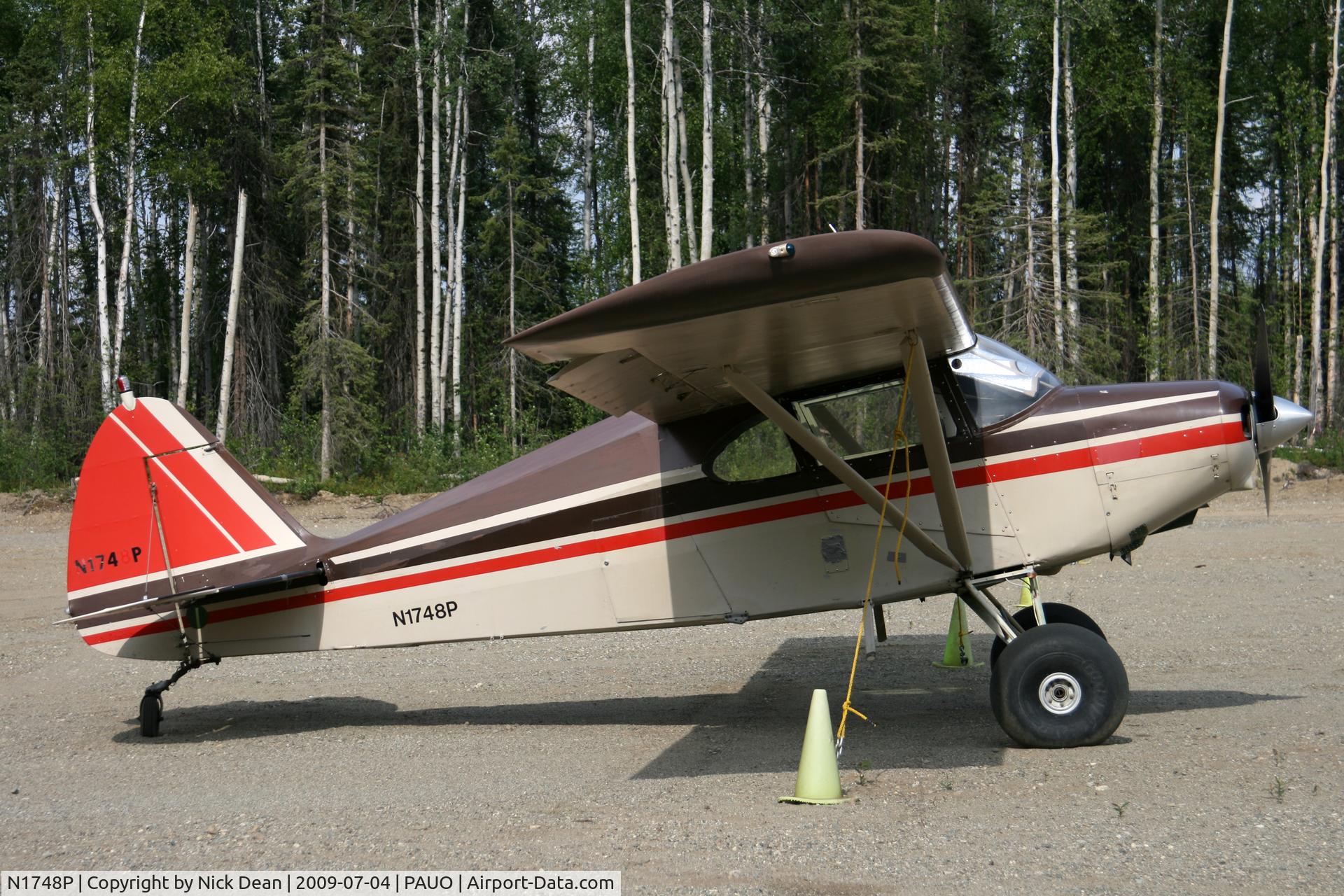 N1748P, 1954 Piper PA-22-150 Tri-Pacer C/N 22-2539, PAUO