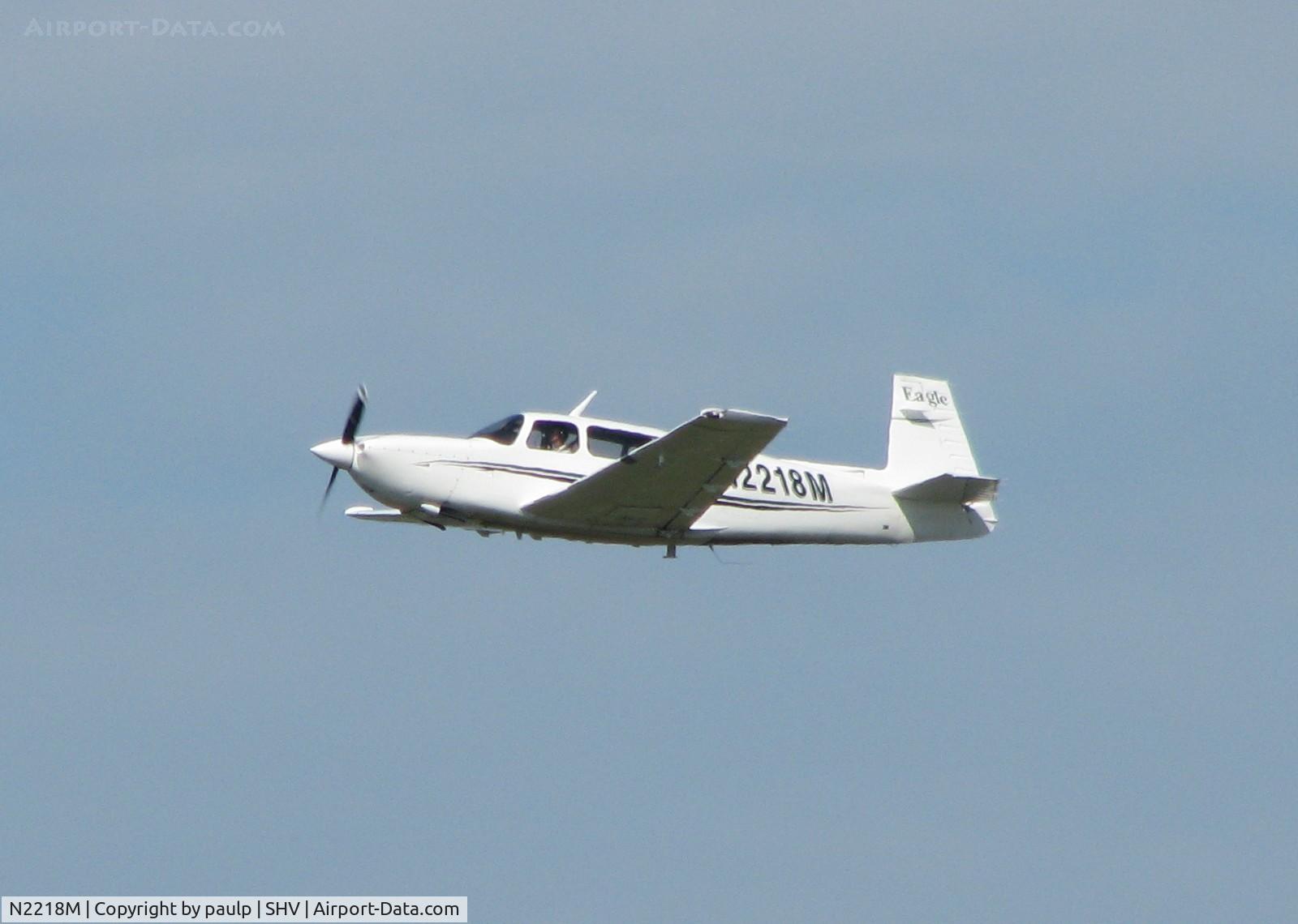 N2218M, 2000 Mooney M20S Eagle C/N 30-0050, Landing at Shreveport Regional.