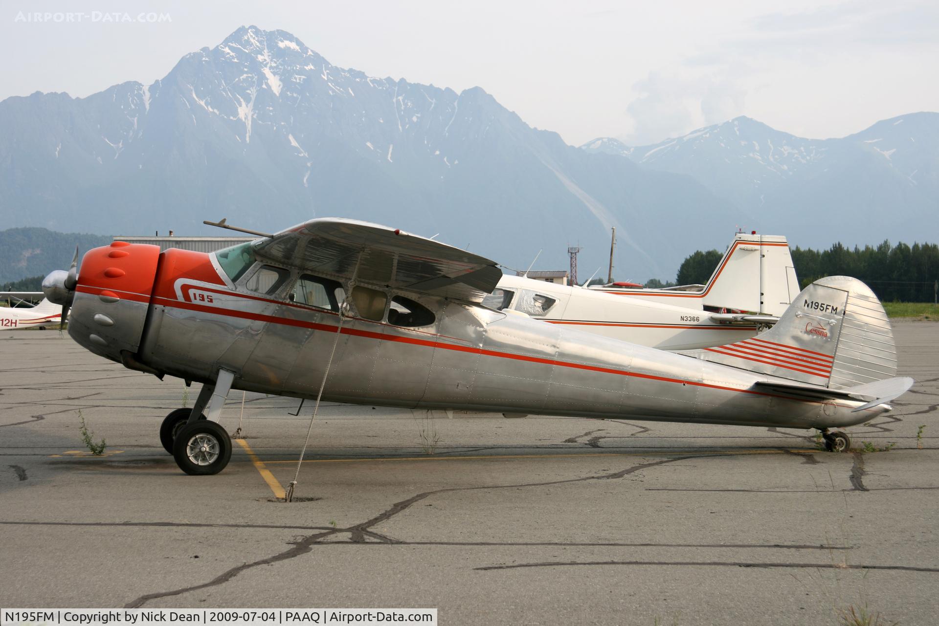 N195FM, 1949 Cessna 195 C/N 7401, PAAQ