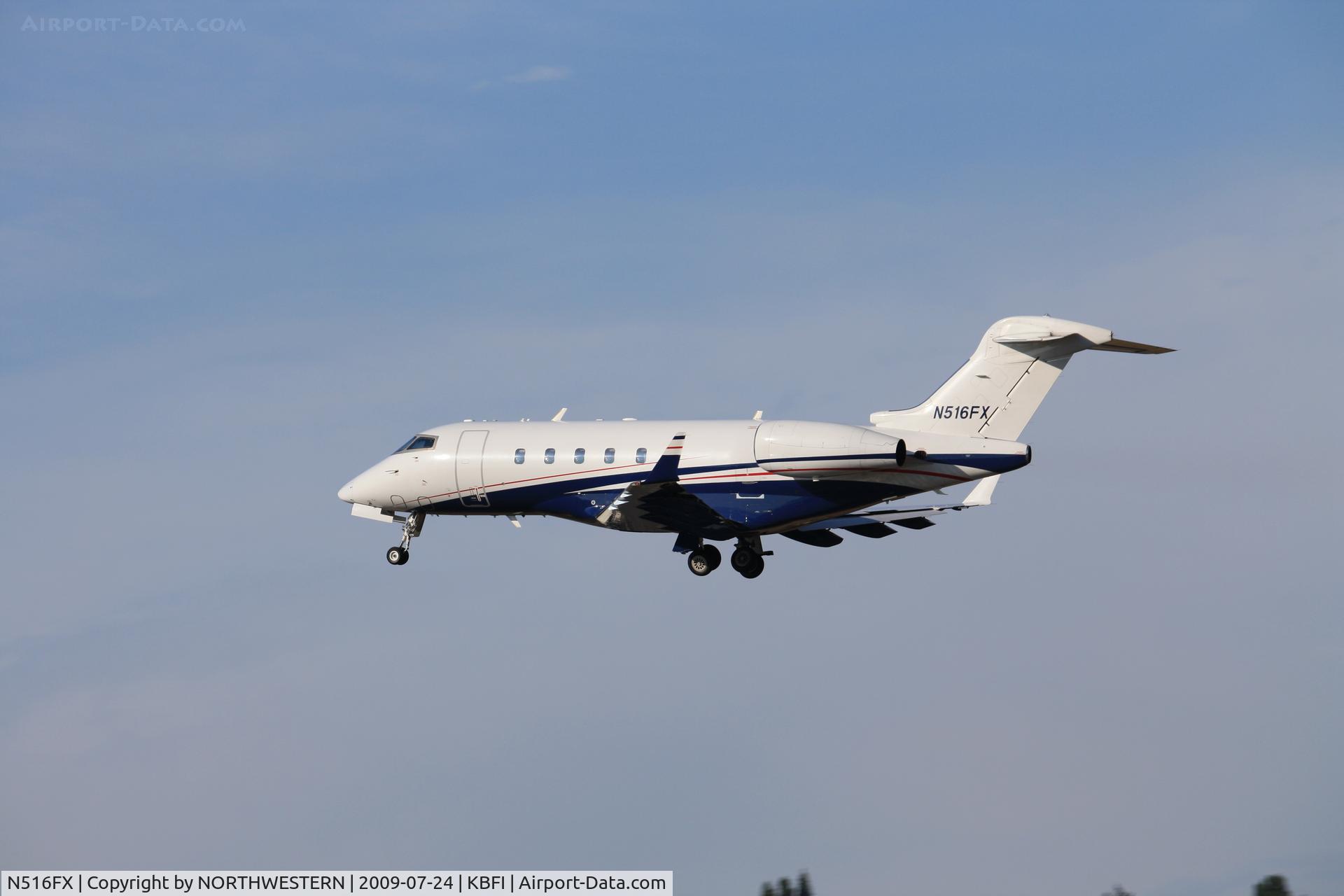 N516FX, 2004 Bombardier Challenger 300 (BD-100-1A10) C/N 20036, FAIRBANKS-SEATTLE