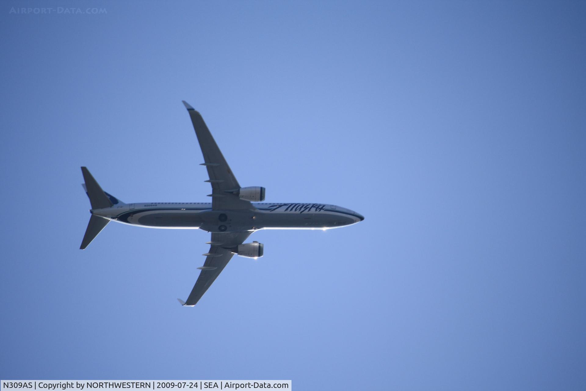 N309AS, 2001 Boeing 737-990 C/N 30857, SEATTLE-ANCHORAGE