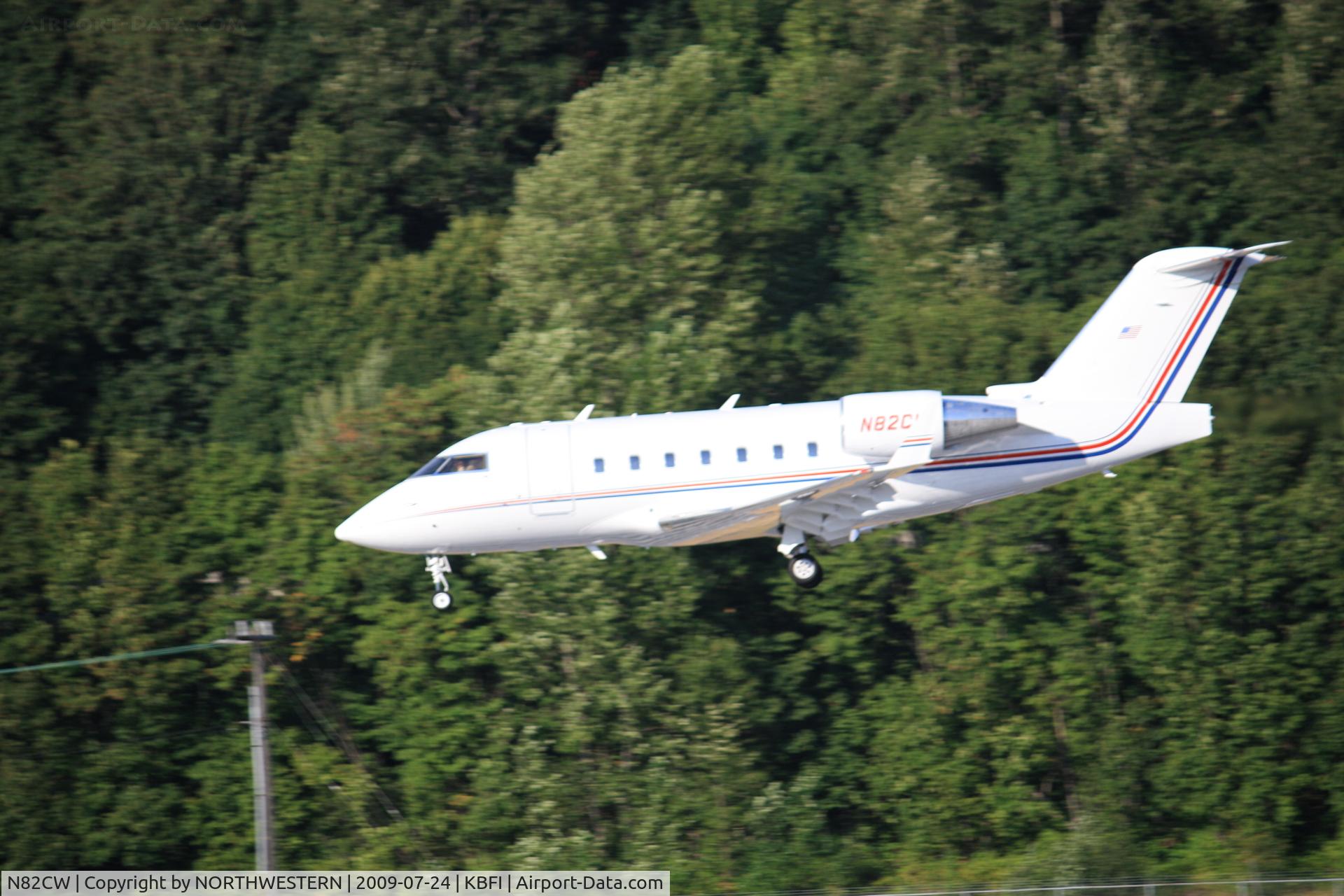 N82CW, 1998 Bombardier Challenger 604 (CL-600-2B16) C/N 5395, SANTA MONICA-SEATTLE