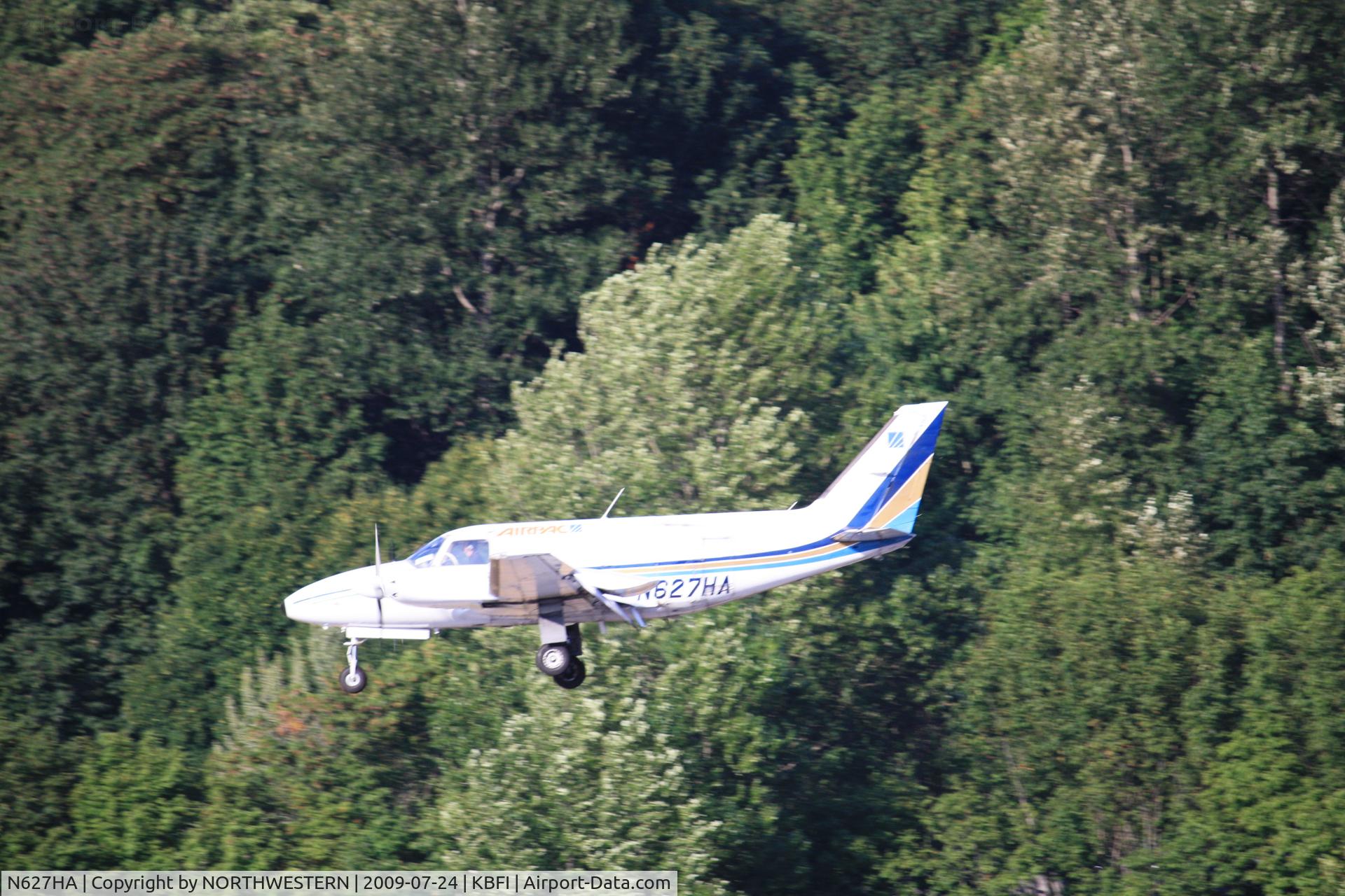 N627HA, Piper PA-31-350 Chieftain C/N 31-7952241, PORTLAND-SEATTLE