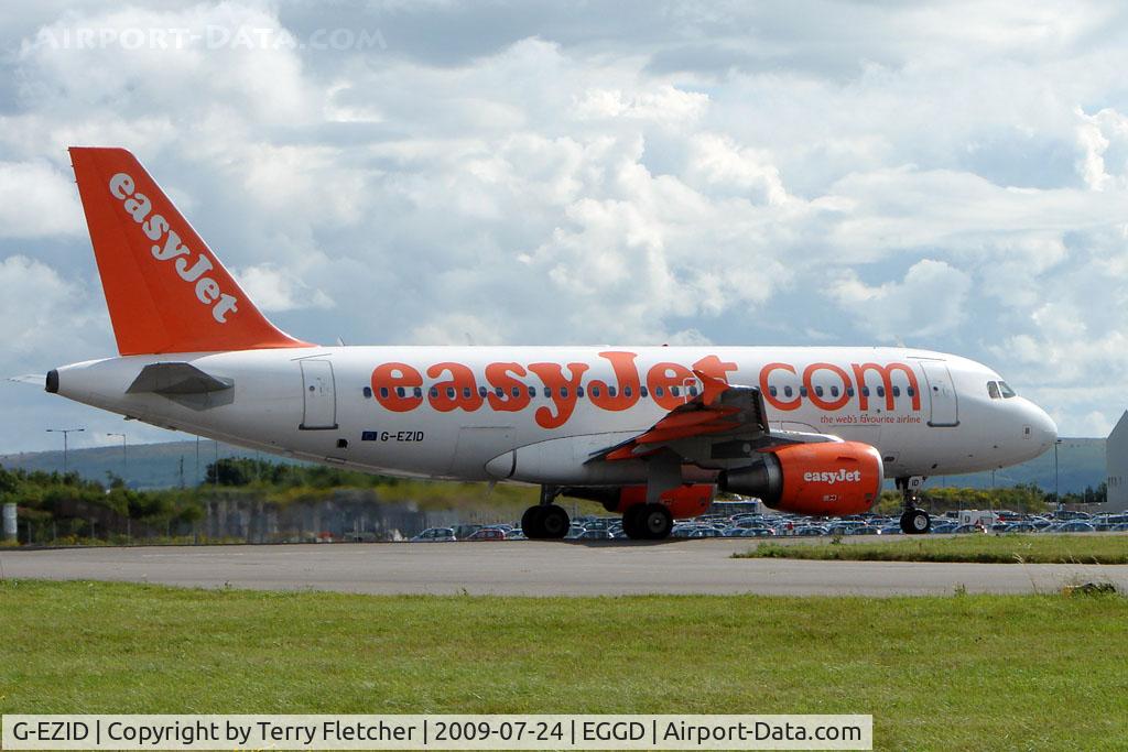 G-EZID, 2005 Airbus A319-111 C/N 2442, Easyjet A319 departing  Bristol