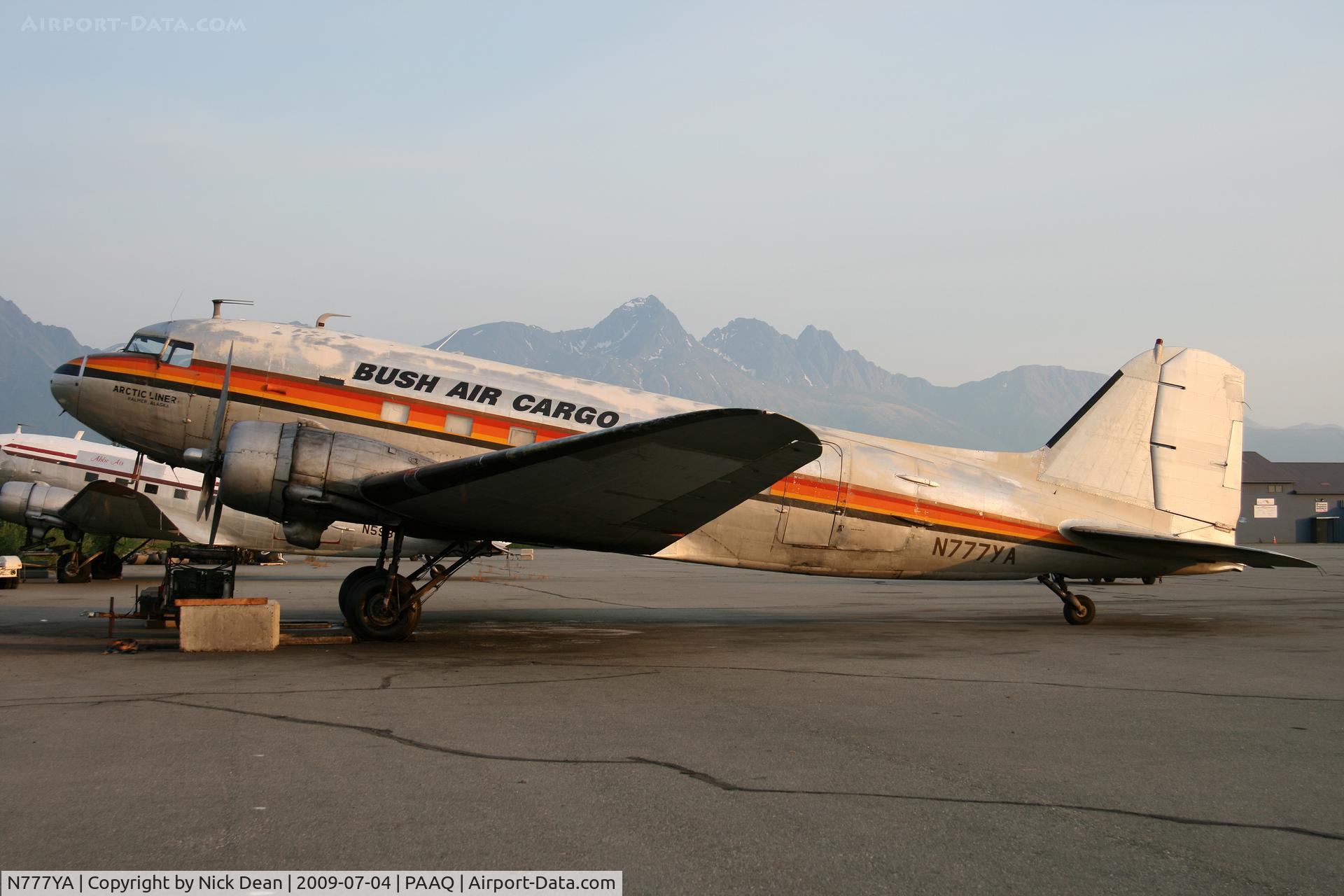 N777YA, 1944 Douglas DC-3C (C47-B-DK/R4D-6) C/N 25634/14189, PAAQ