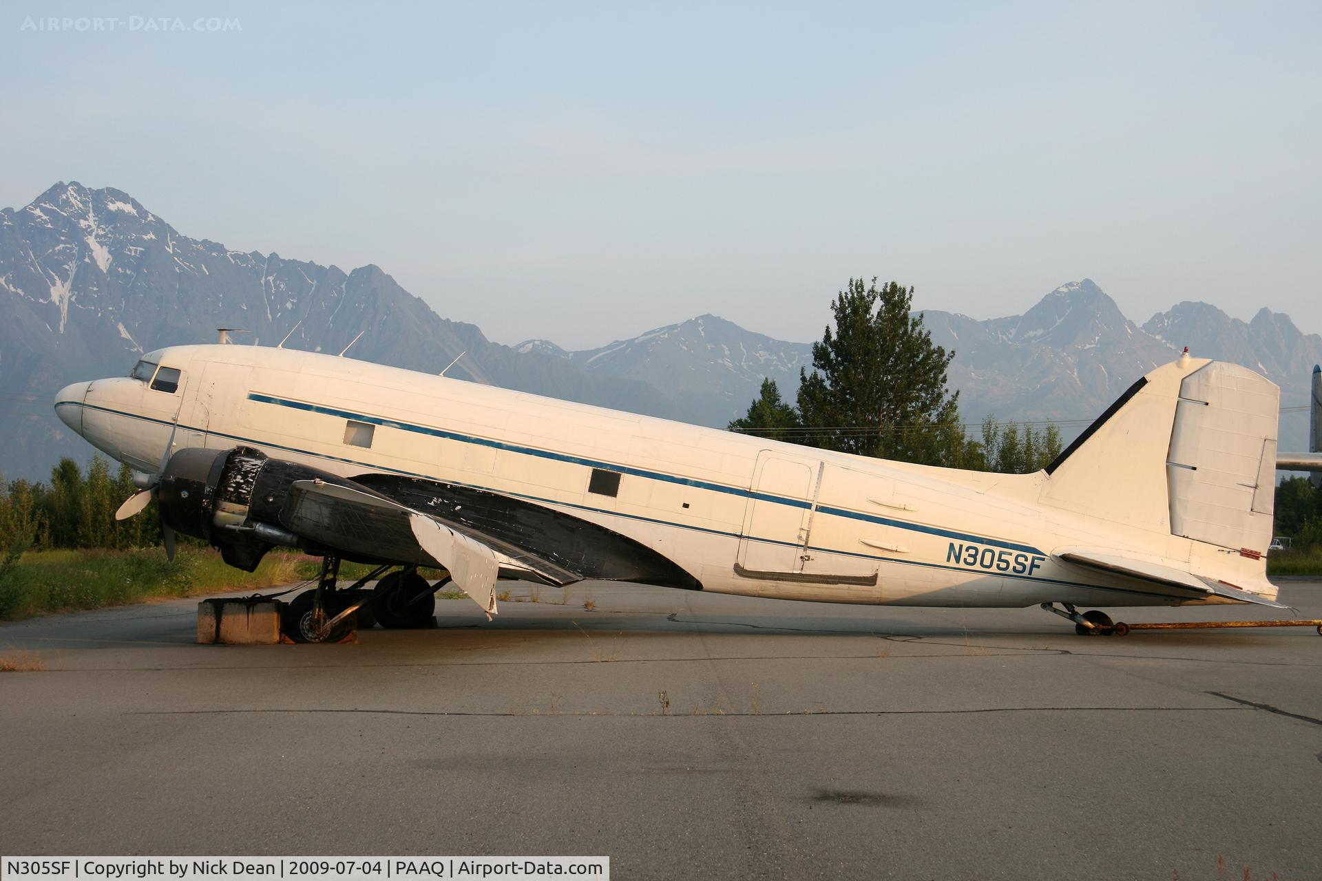 N305SF, 1944 Douglas DC-3C C/N 6208, PAAQ