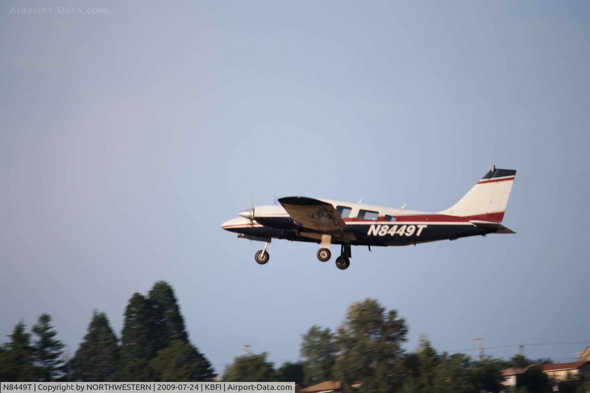 N8449T, 1981 Piper PA-34-220T C/N 34-8133272, SPOKANE-SEATTLE