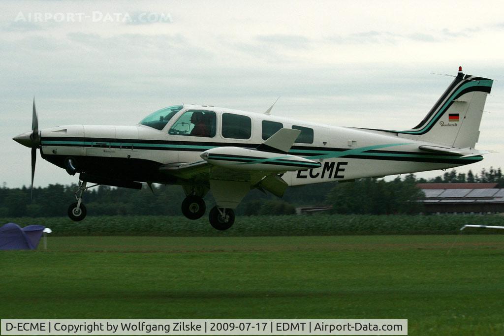 D-ECME, Beech A36 Bonanza 36 C/N E-2355, Tannkosh 2009