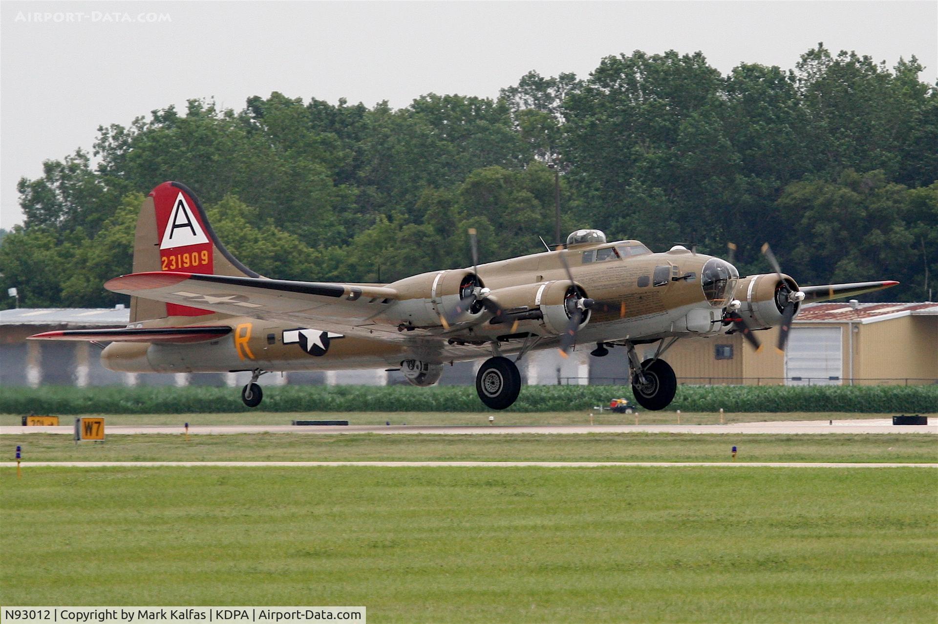N93012, 1944 Boeing B-17G-30-BO Flying Fortress C/N 32264, Boeing B-17G, NL93012 catching air - RWY 20R KDPA...