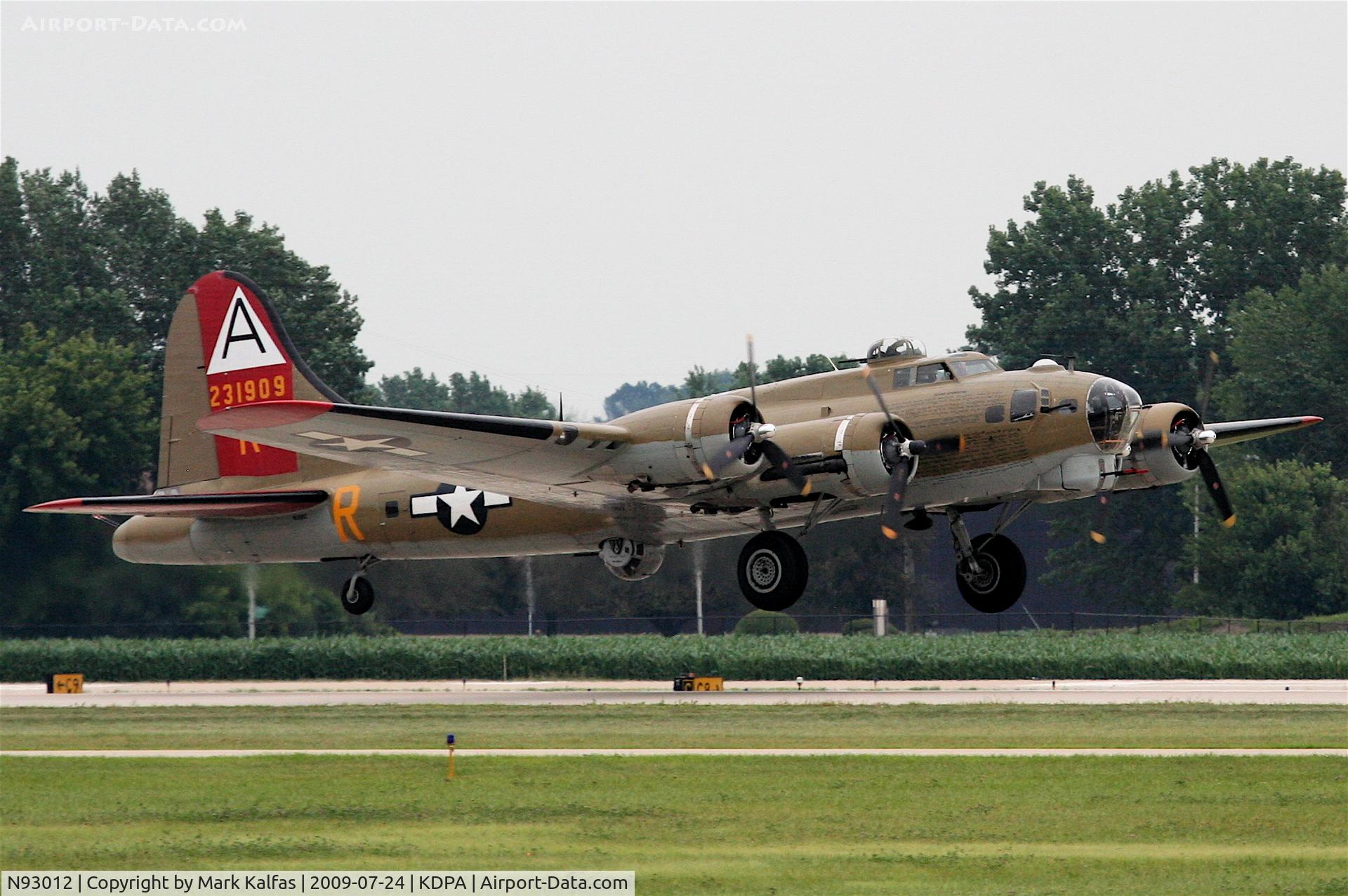 N93012, 1944 Boeing B-17G-30-BO Flying Fortress C/N 32264, Boeing B-17G, NL93012 catching air - RWY 20R KDPA...