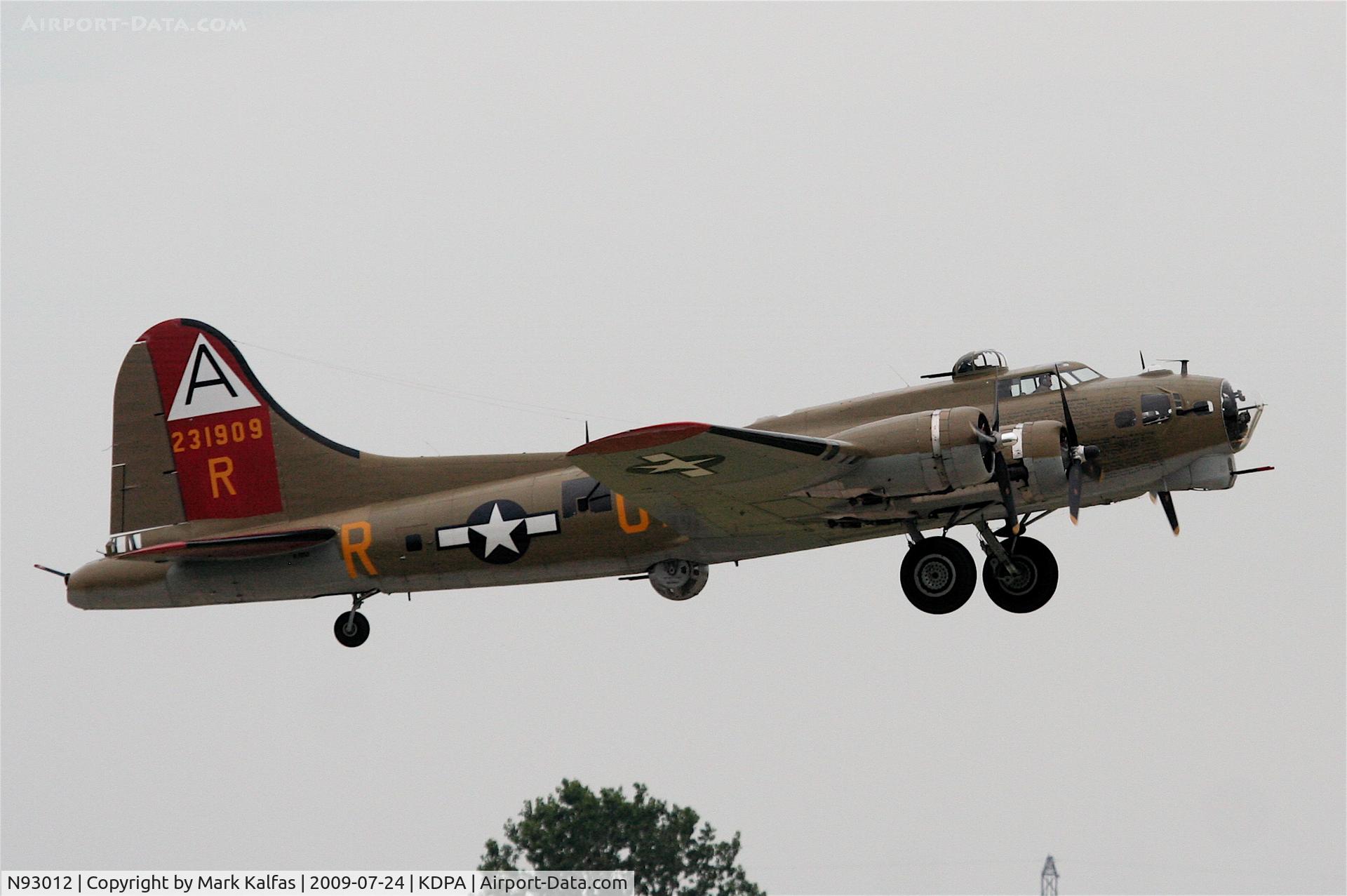 N93012, 1944 Boeing B-17G-30-BO Flying Fortress C/N 32264, Boeing B-17G, NL93012 catching air - RWY 20R KDPA...